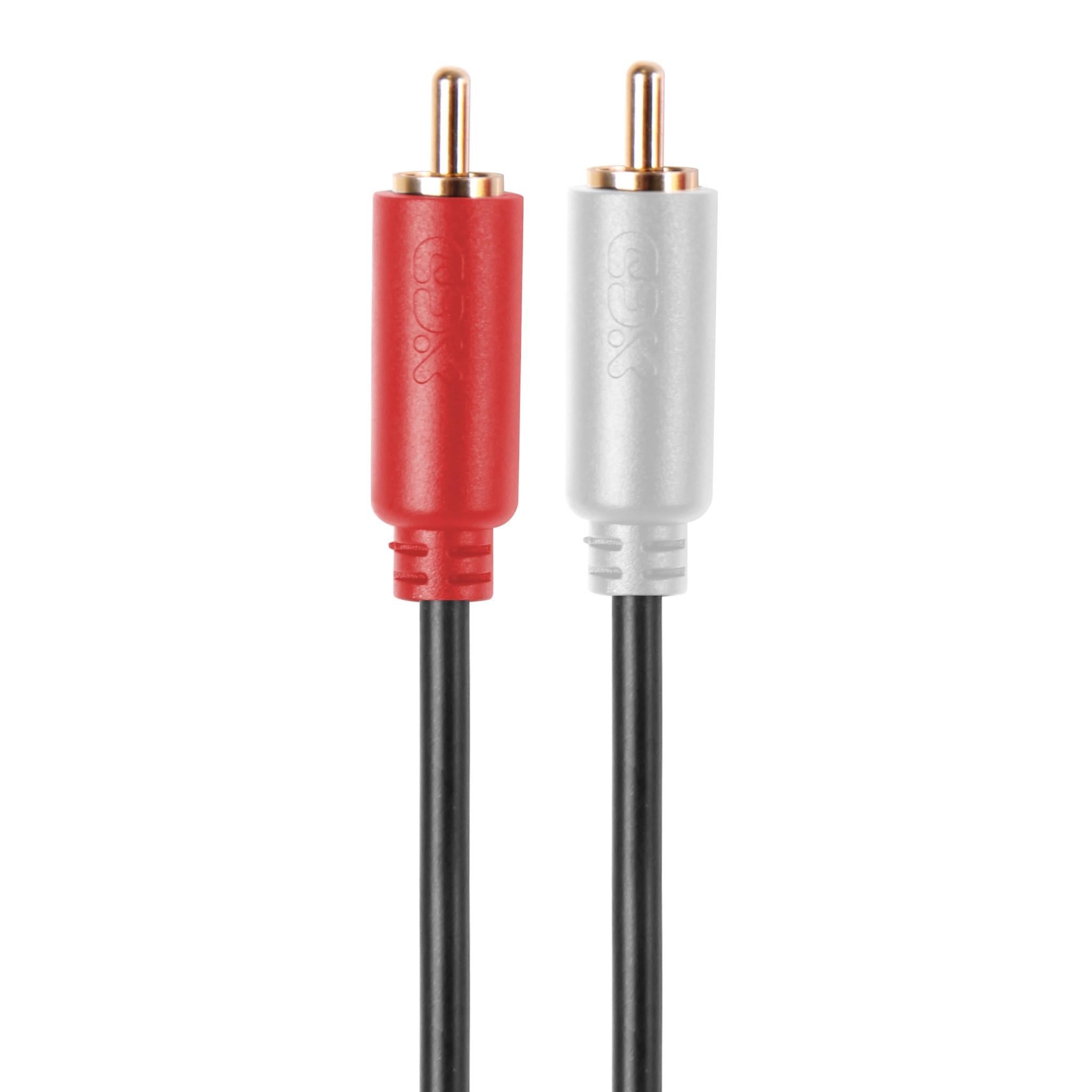 XCD Essentials 4m 2 Male to 2 Male RCA Cables V2