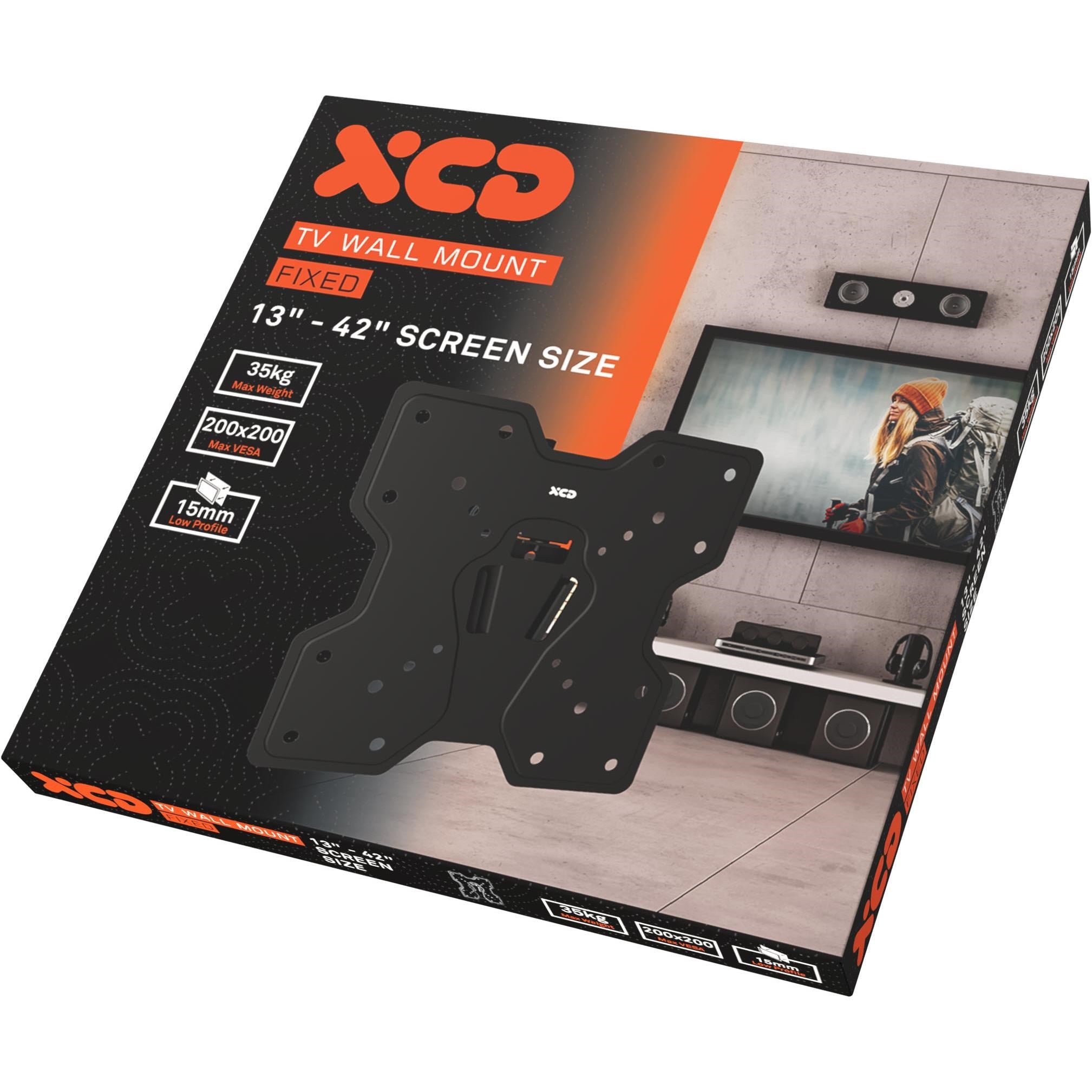 XCD Fixed TV Wall Mount (13-42')