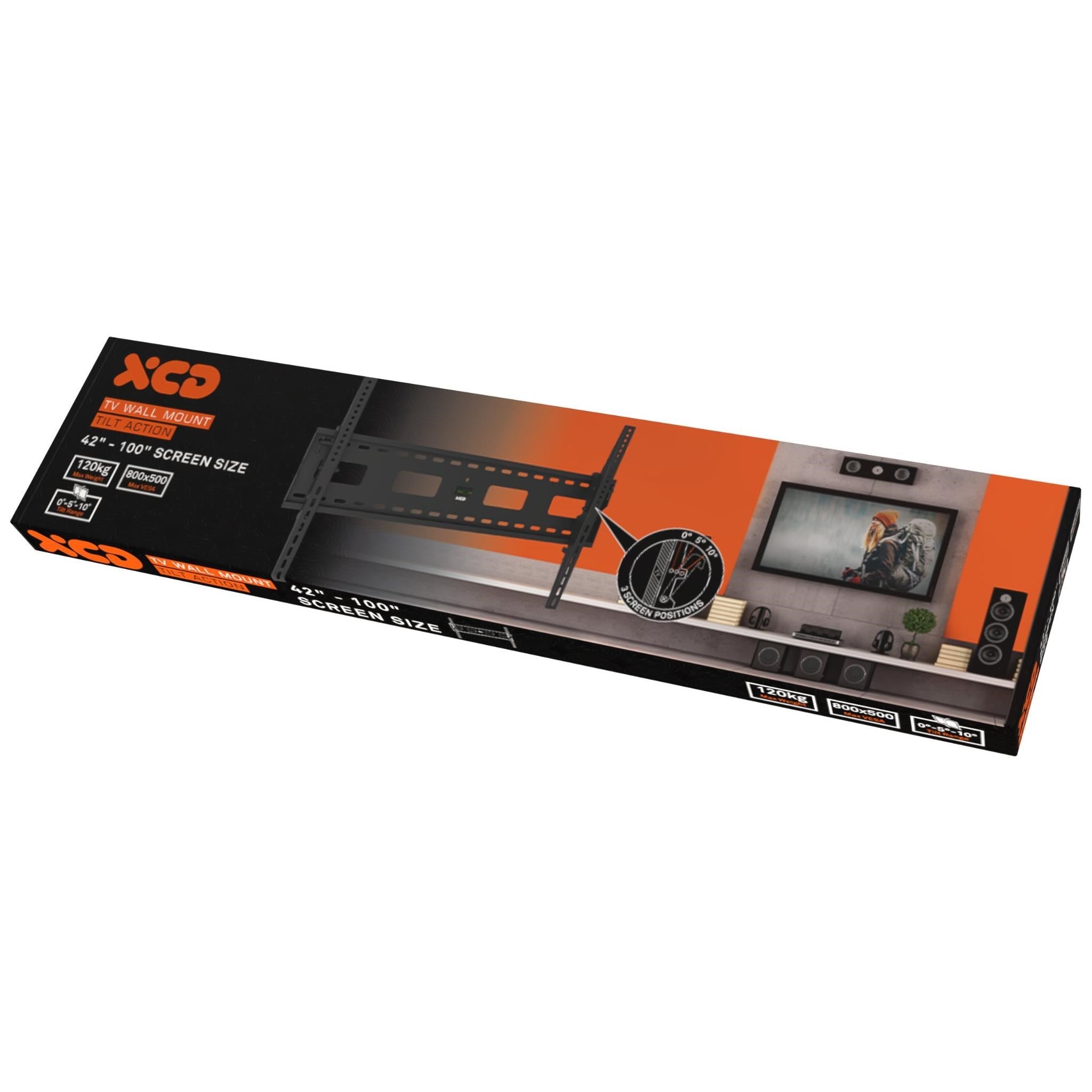 XCD Tilt Action TV Wall Mount V2 (42'-100')