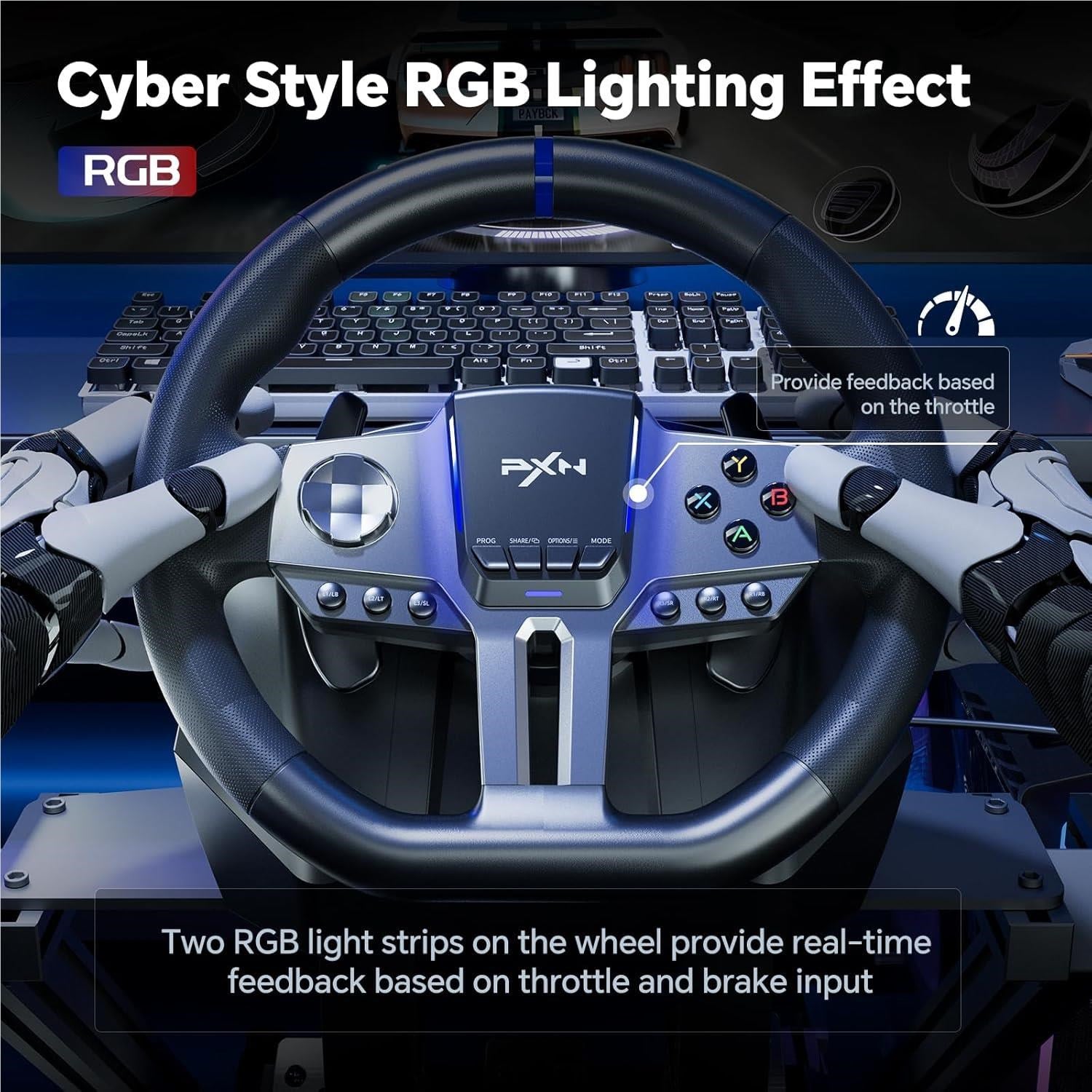 PXN V9 Gen2 Premium Steering Wheel