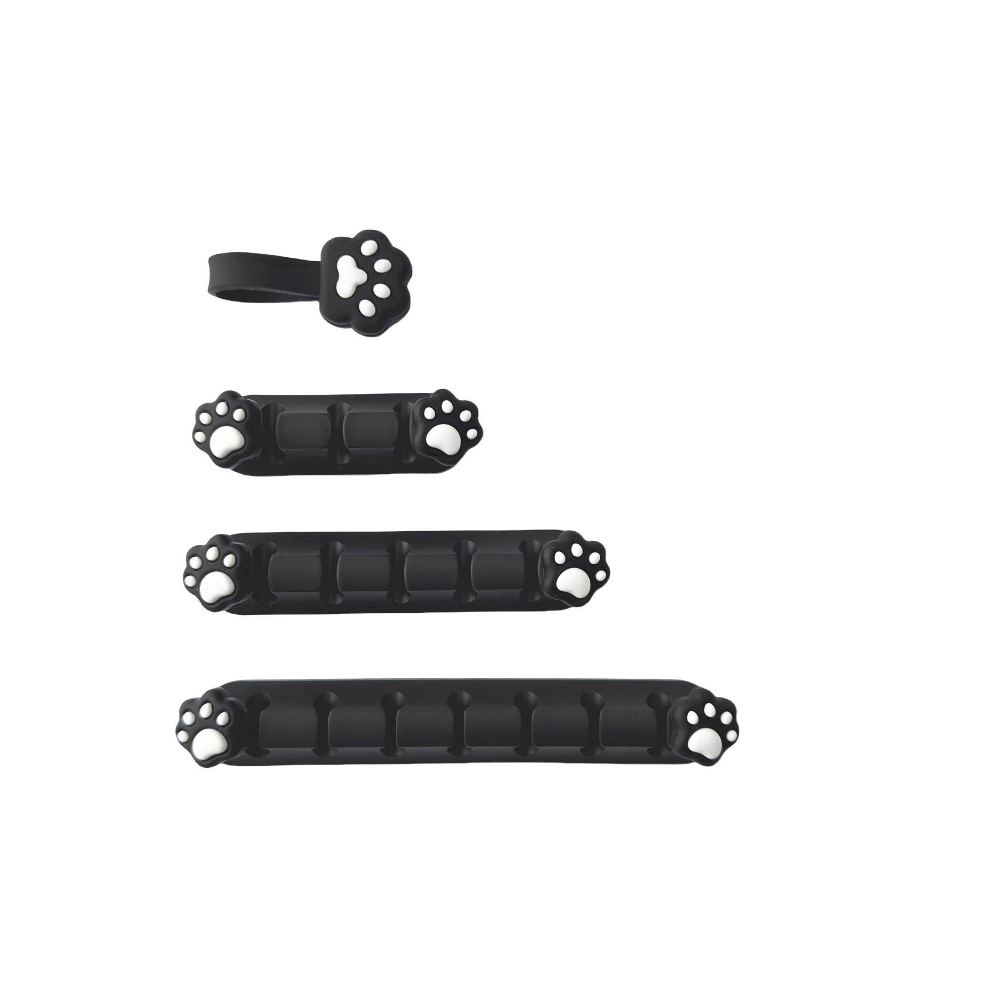 Playmax Paw Print Cable Mangement (Black/White)