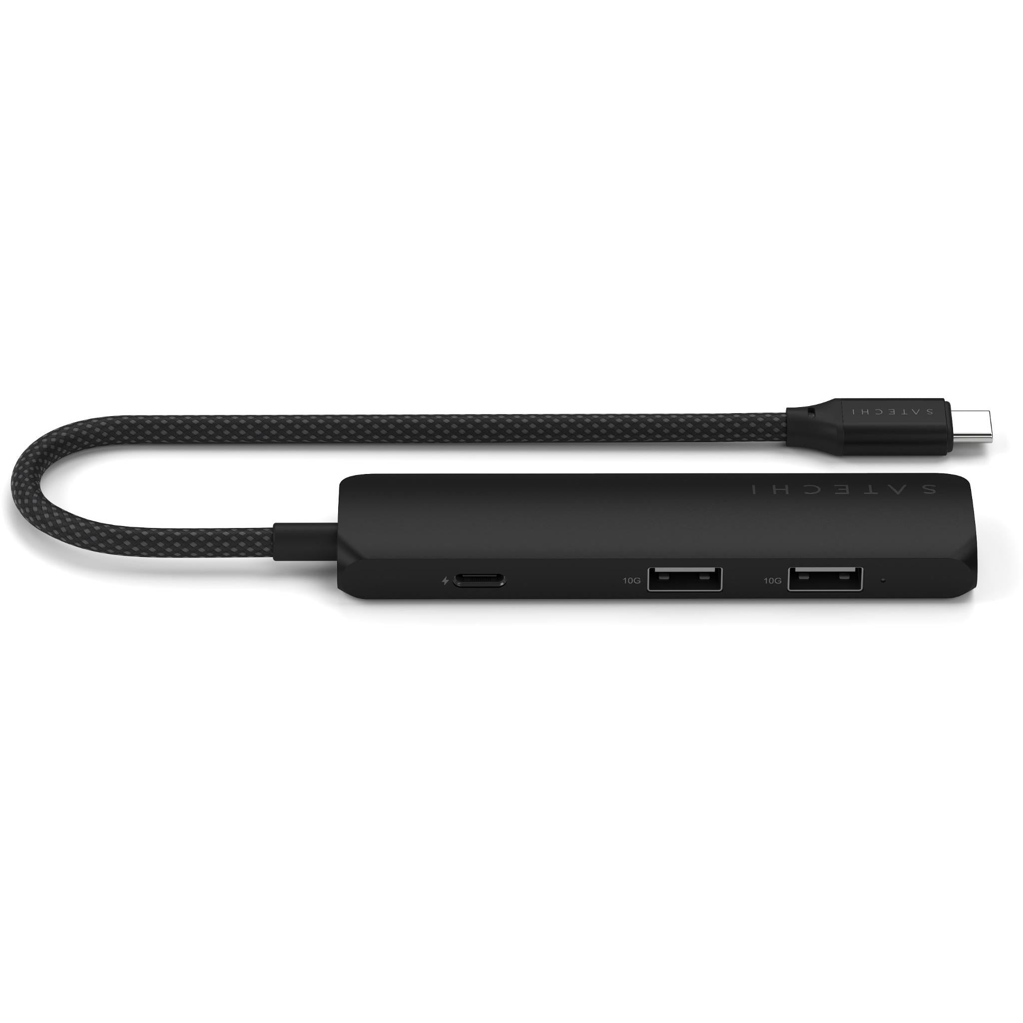 Satechi 4-in-1 USB-C Slim Multiport Adapter 4K (Black)