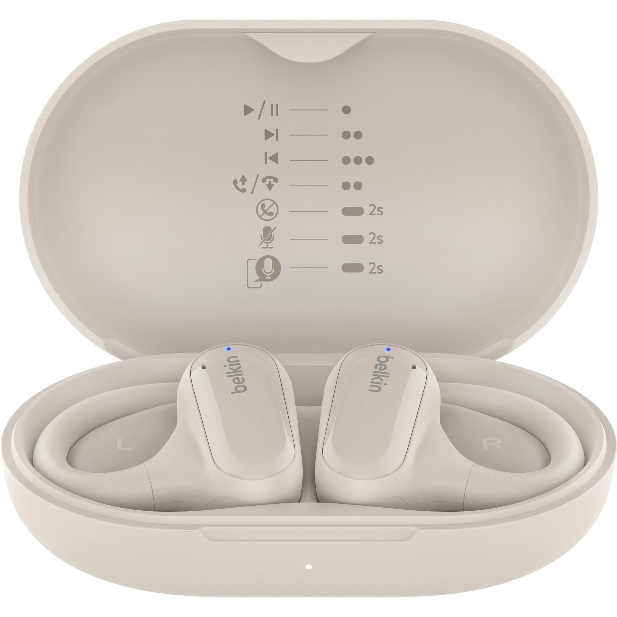 Belkin SoundForm ClearFit Open Ear True Wireless Headphones (Sand)