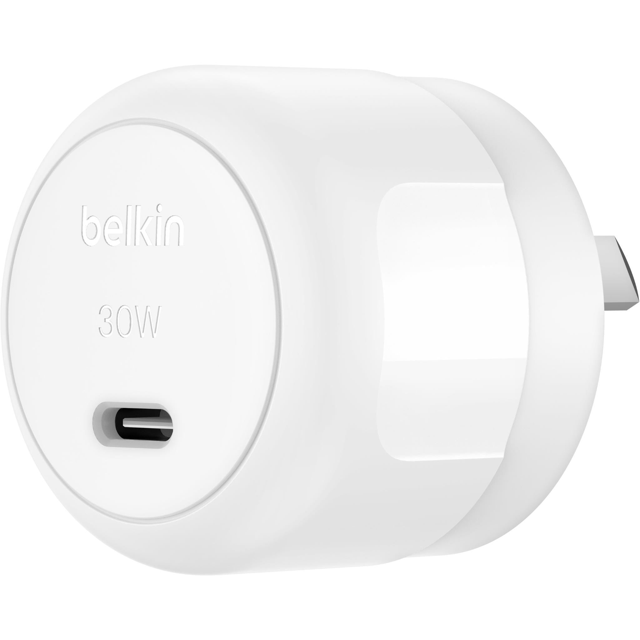 BoostCharge Compact USB-C Wall Charger 30W with USB-C to Lightning Cable