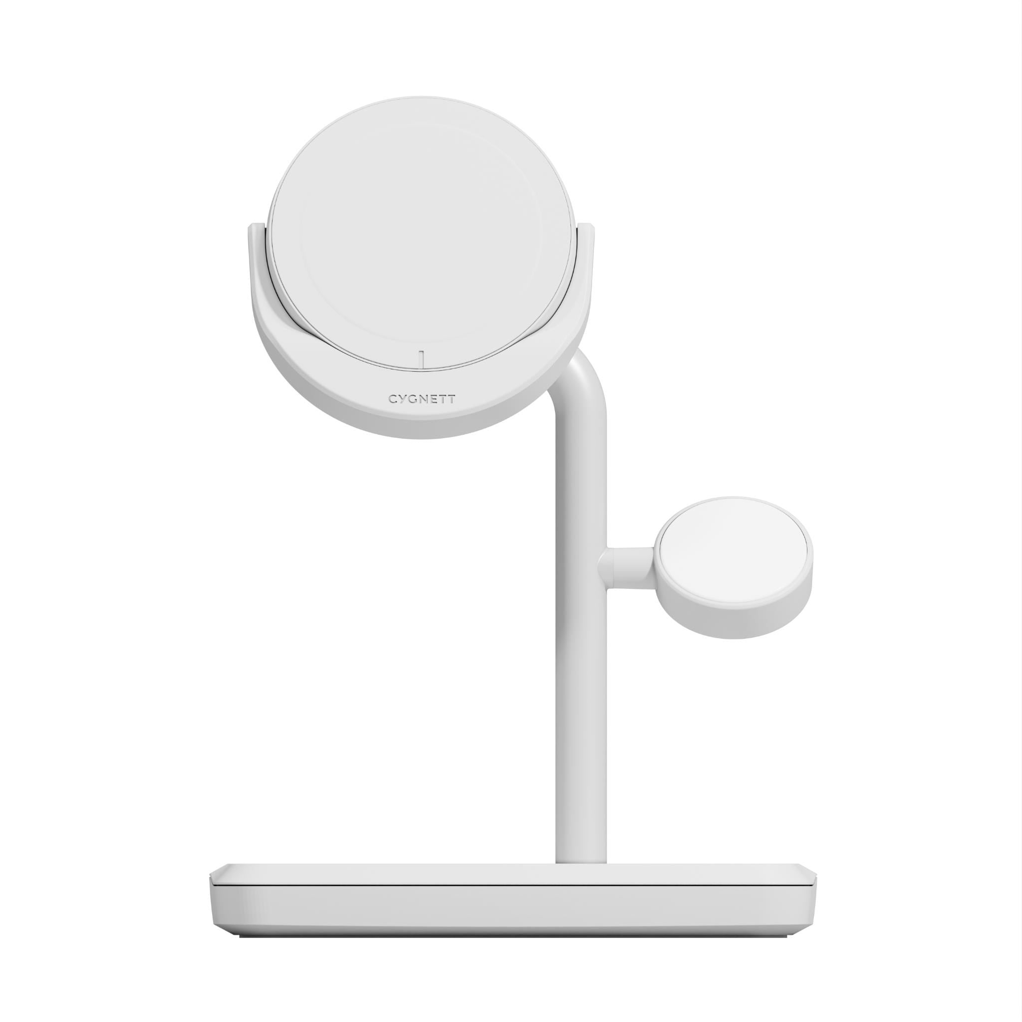 Cygnett Qi2.0 3-in-1 Chargebase (White)