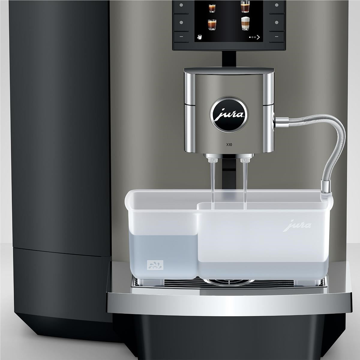 Jura 15668 X10 Professional Automatic Coffee Machine (Dark Inox)
