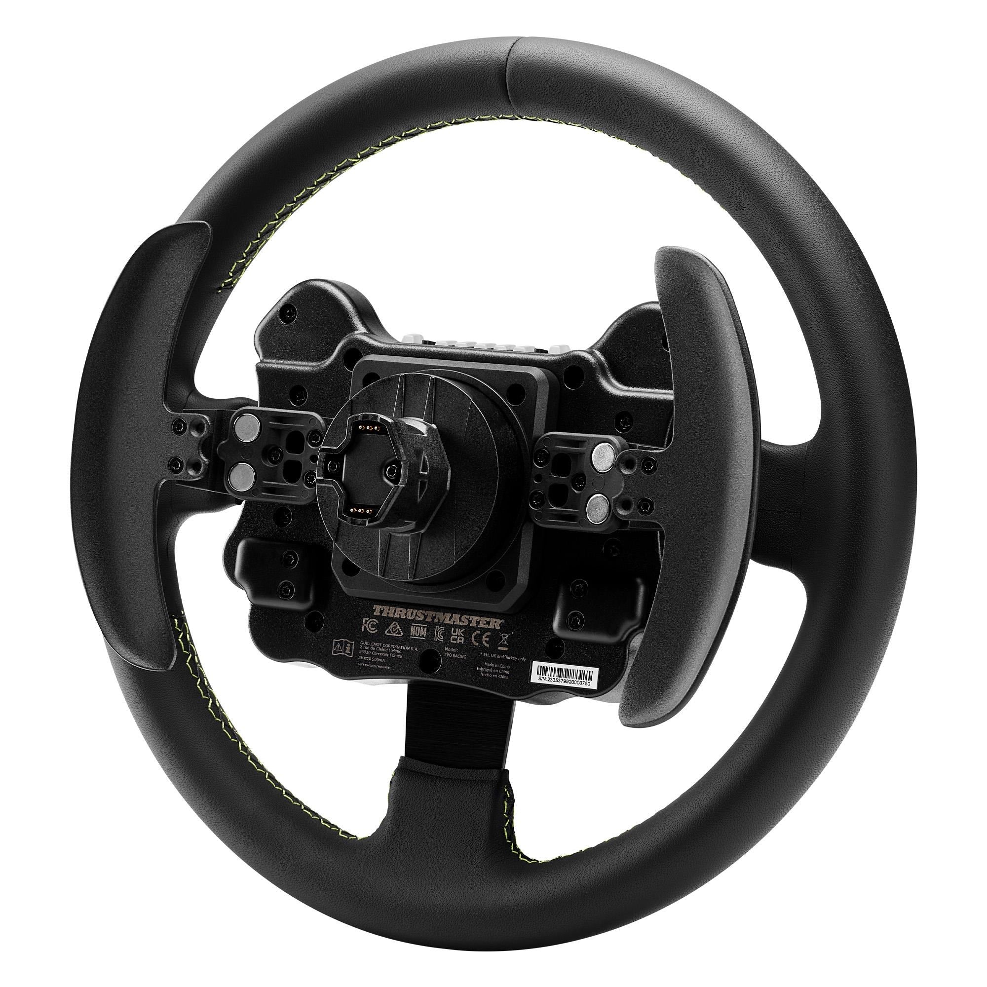 Thrustmaster EVO Racing 32R Leather. Round Leather-Wrapped Wheel Rim & Detachable Hub