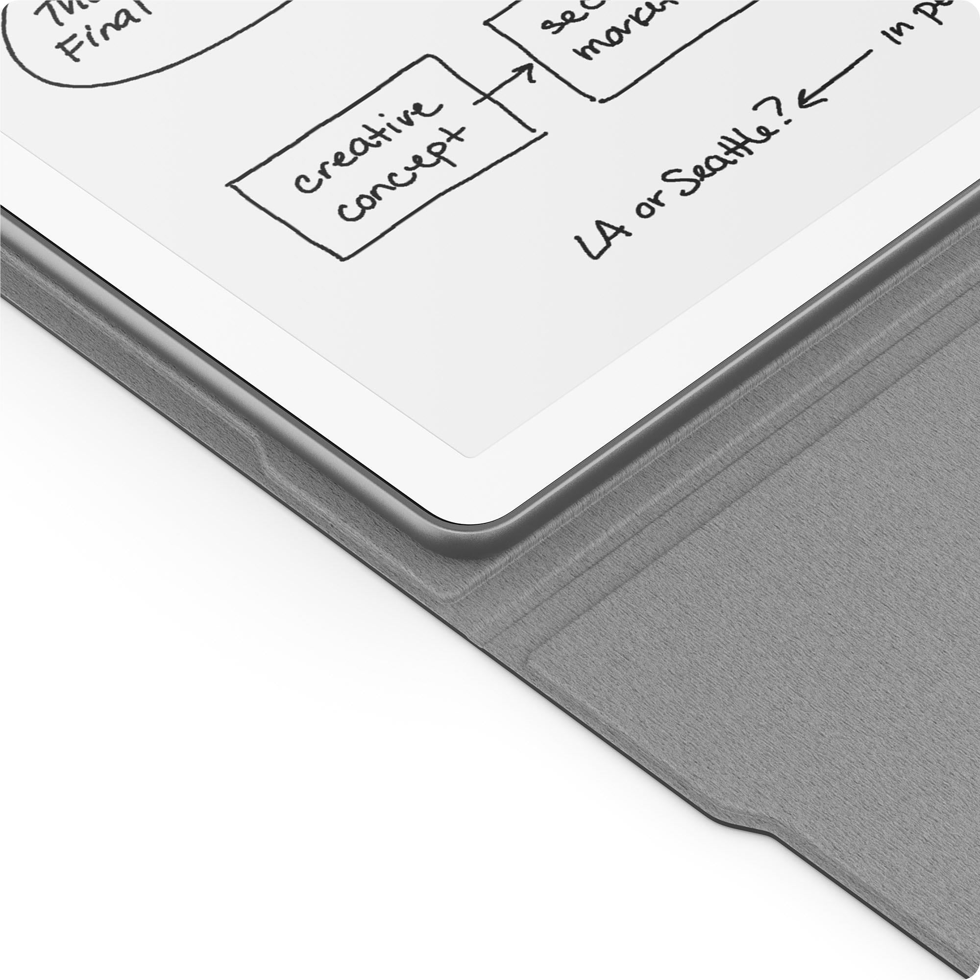 Kindle Scribe Plant Based Leather Folio [2024] (Black)