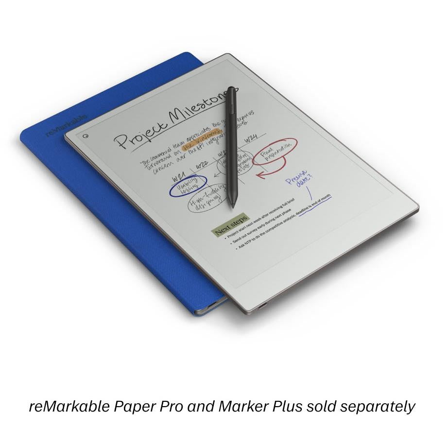 reMarkable BookFolio Pro Mosaic Weave for Remarkable Paper Pro (Cobalt)
