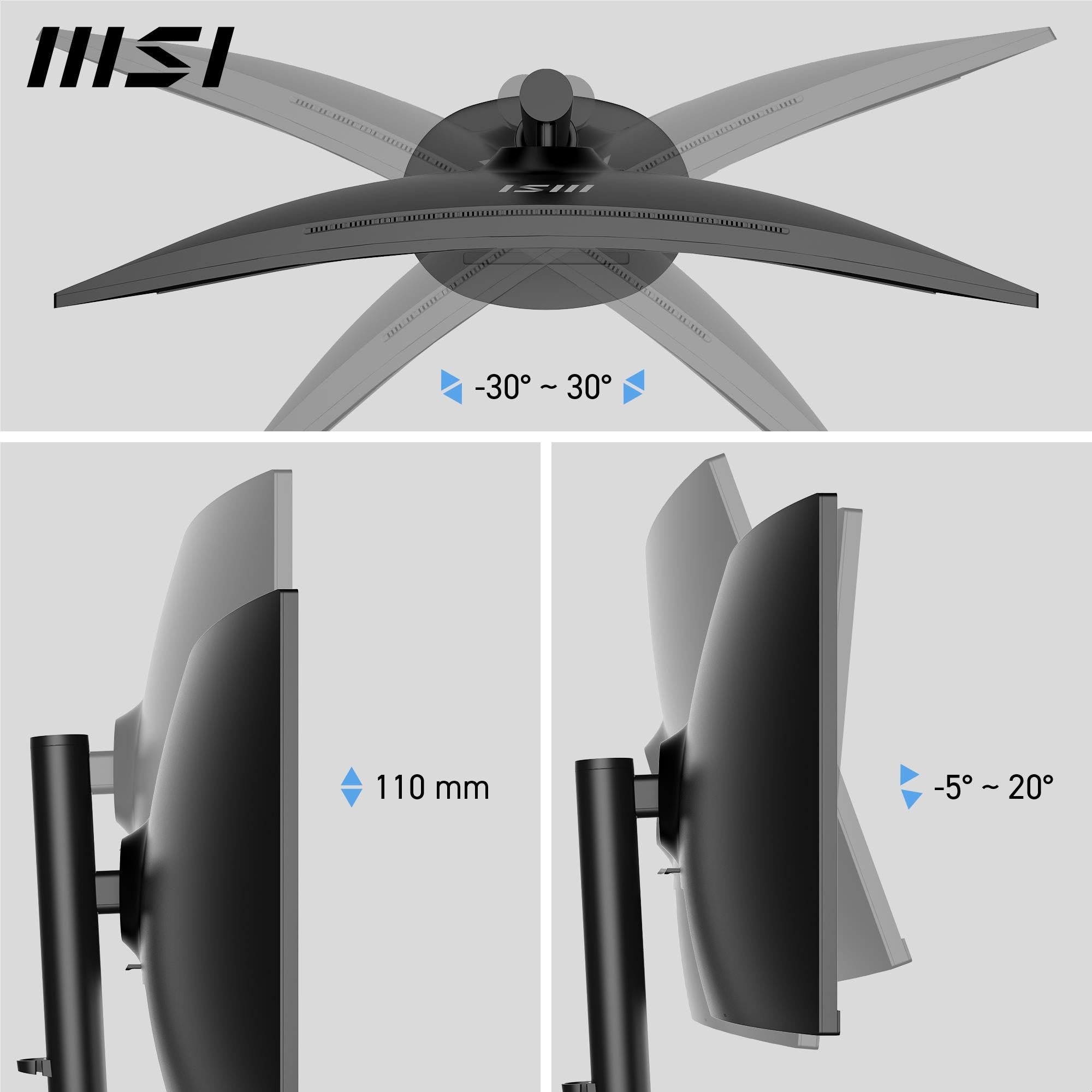MSI Modern MD342CQP 34' UWQHD 120Hz USB-C 98W Curved Professional Monitor