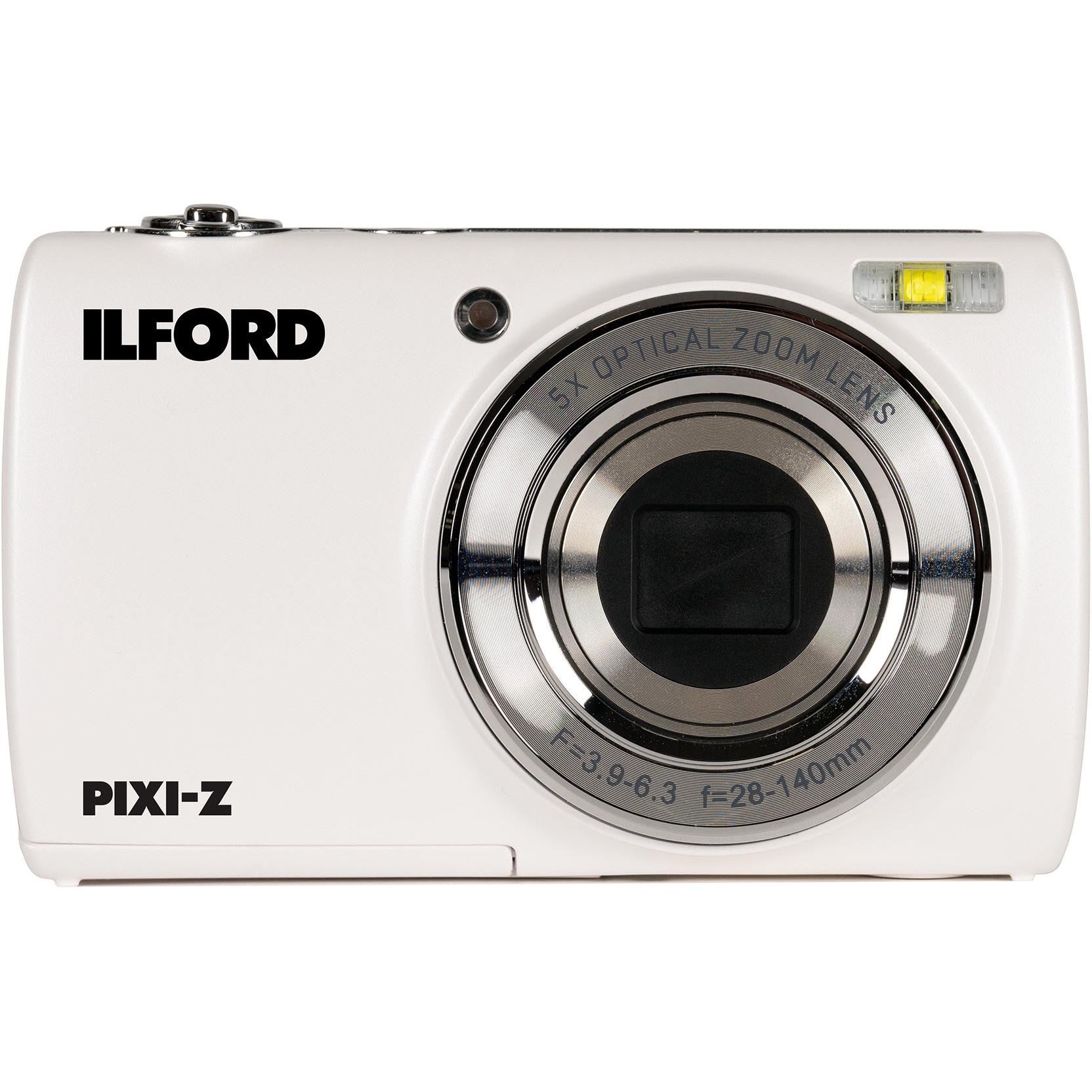 Ilford PIXI-Z 5x Zoom Digital Compact Camera (White)