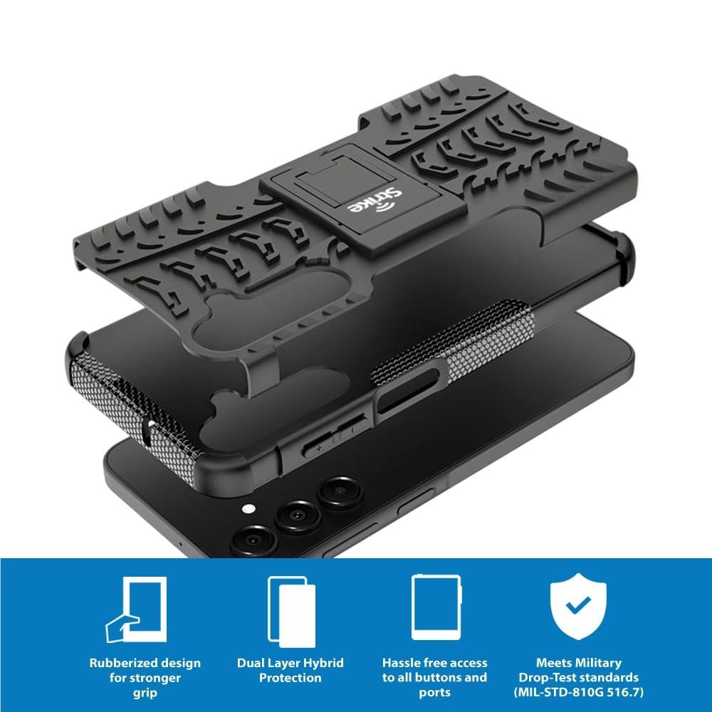 Strike CAS-STKRSA16 Rugged Case for Samsung Galaxy A16 (Black)
