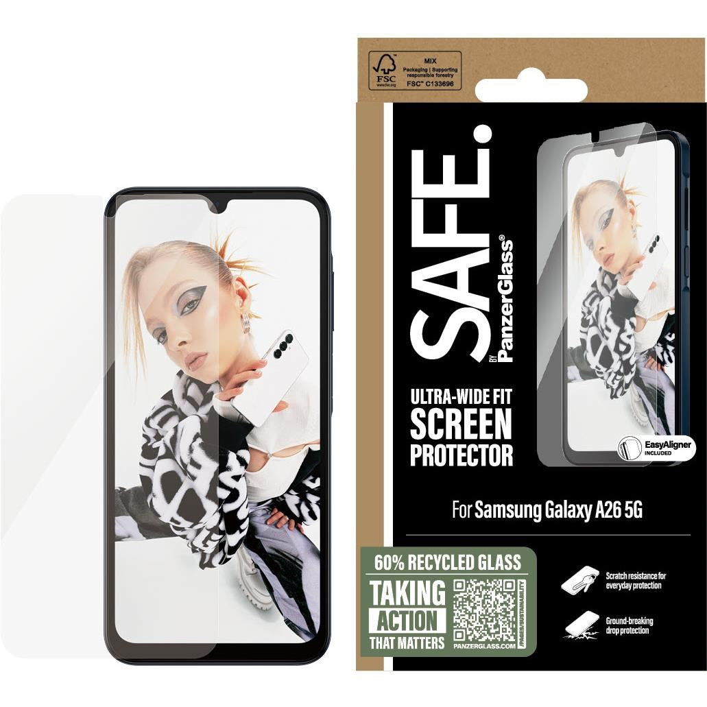 SAFE by PanzerGlass Ultra Wide Fit Screen Protector for Galaxy A26