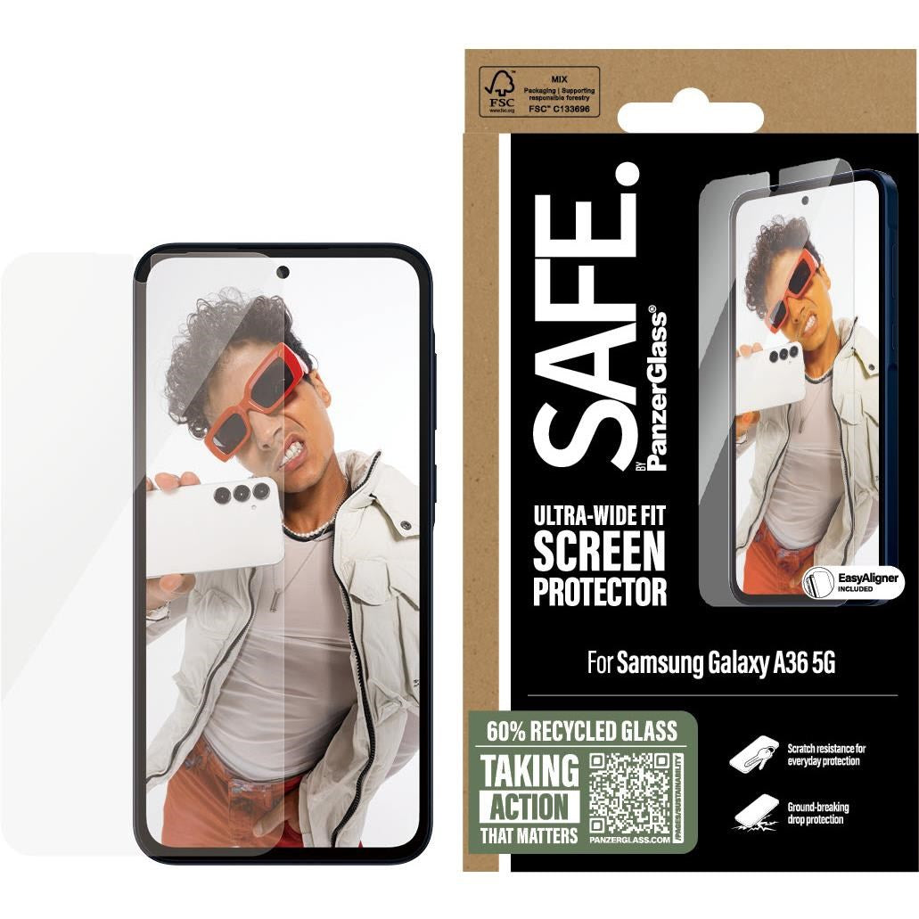SAFE by PanzerGlass Ultra Wide Fit Screen Protector for Galaxy A36