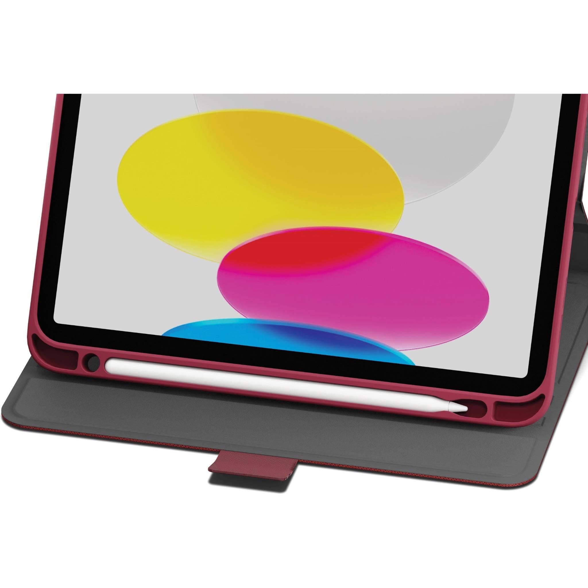 Cygnett TekView Case for iPad A16/10.9' 10th Gen (Cherry Rose)