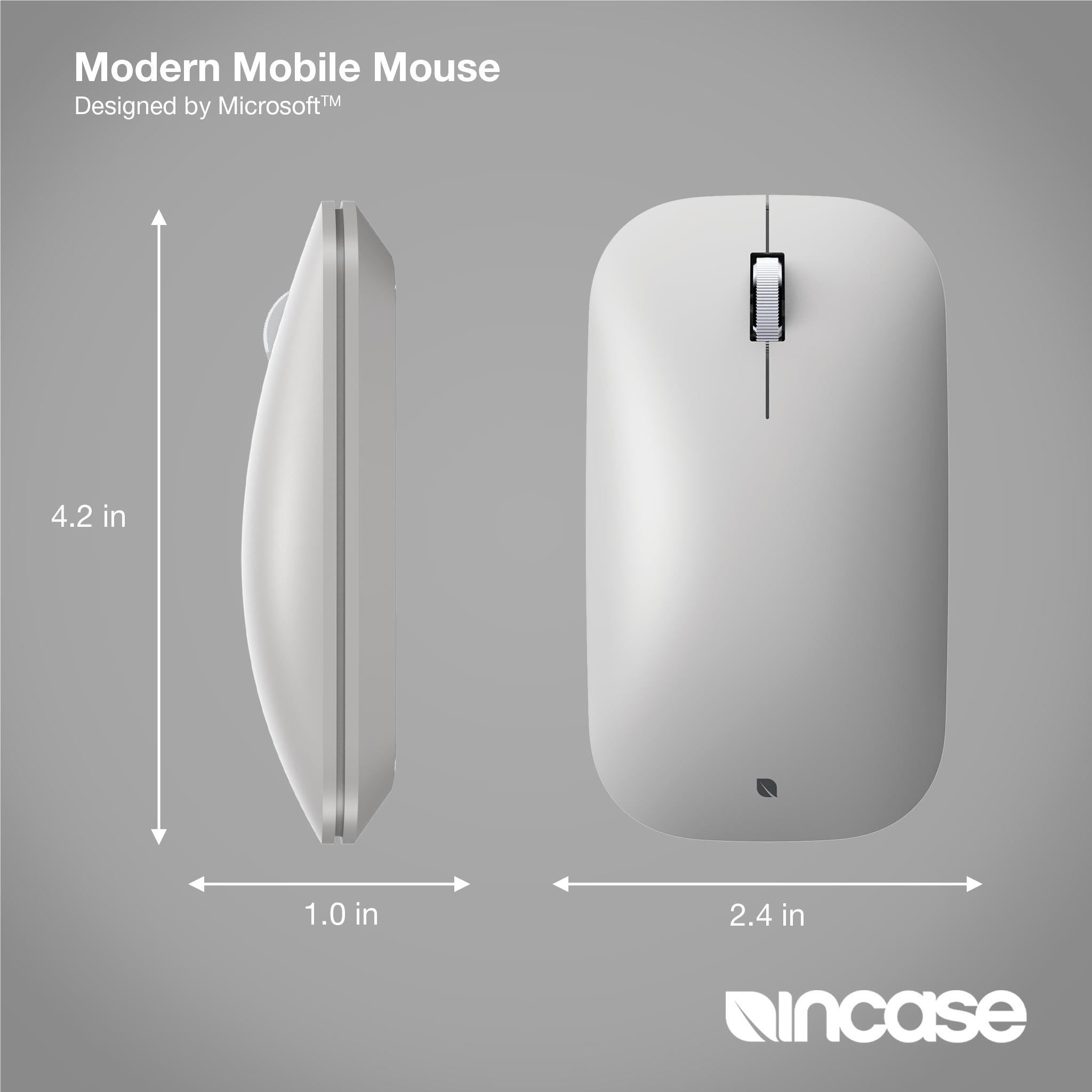 Incase Modern Mobile Mouse APAC Designed by Microsoft (Platinum)