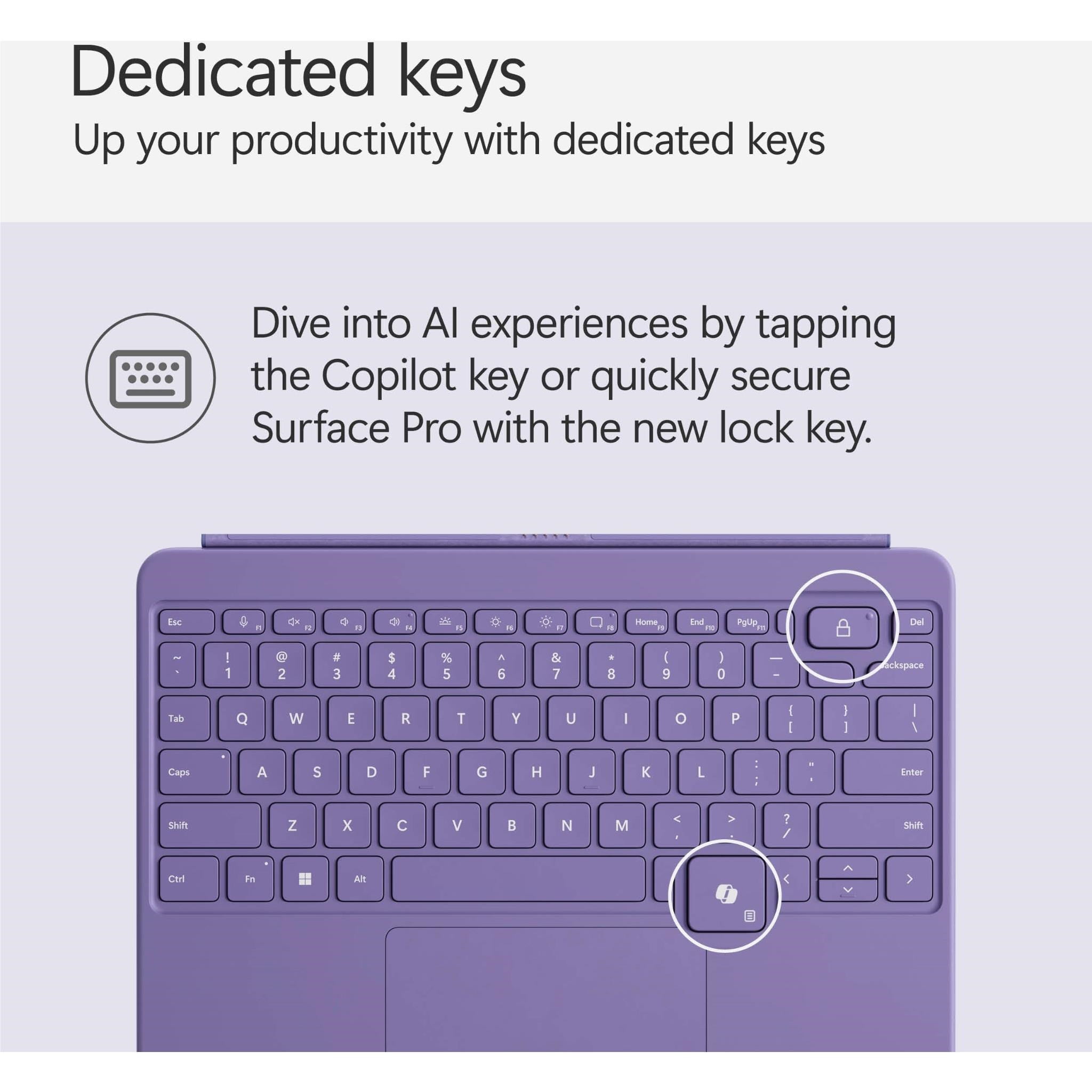 Microsoft Surface Pro 12-inch (1st Edition) Keyboard (Violet)