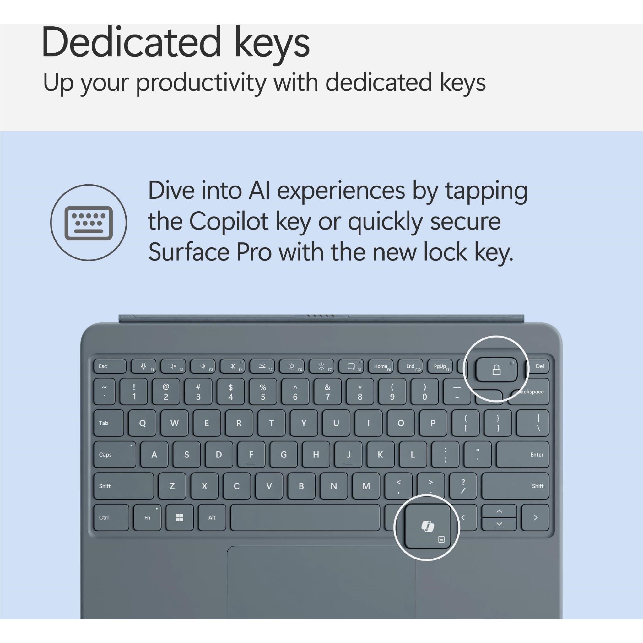 Microsoft Surface Pro 12-inch (1st Edition) Keyboard (Ocean)