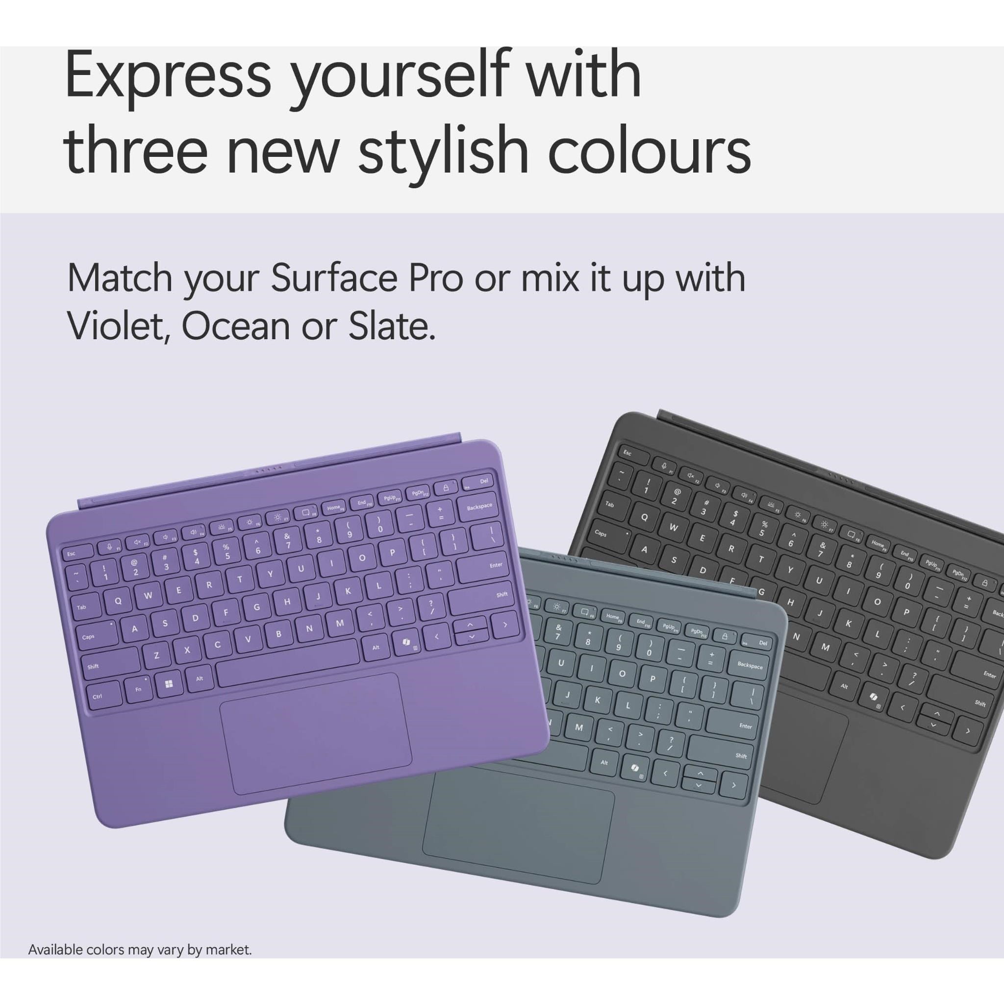Microsoft Surface Pro 12-inch (1st Edition) Keyboard with Slim Pen (Violet)