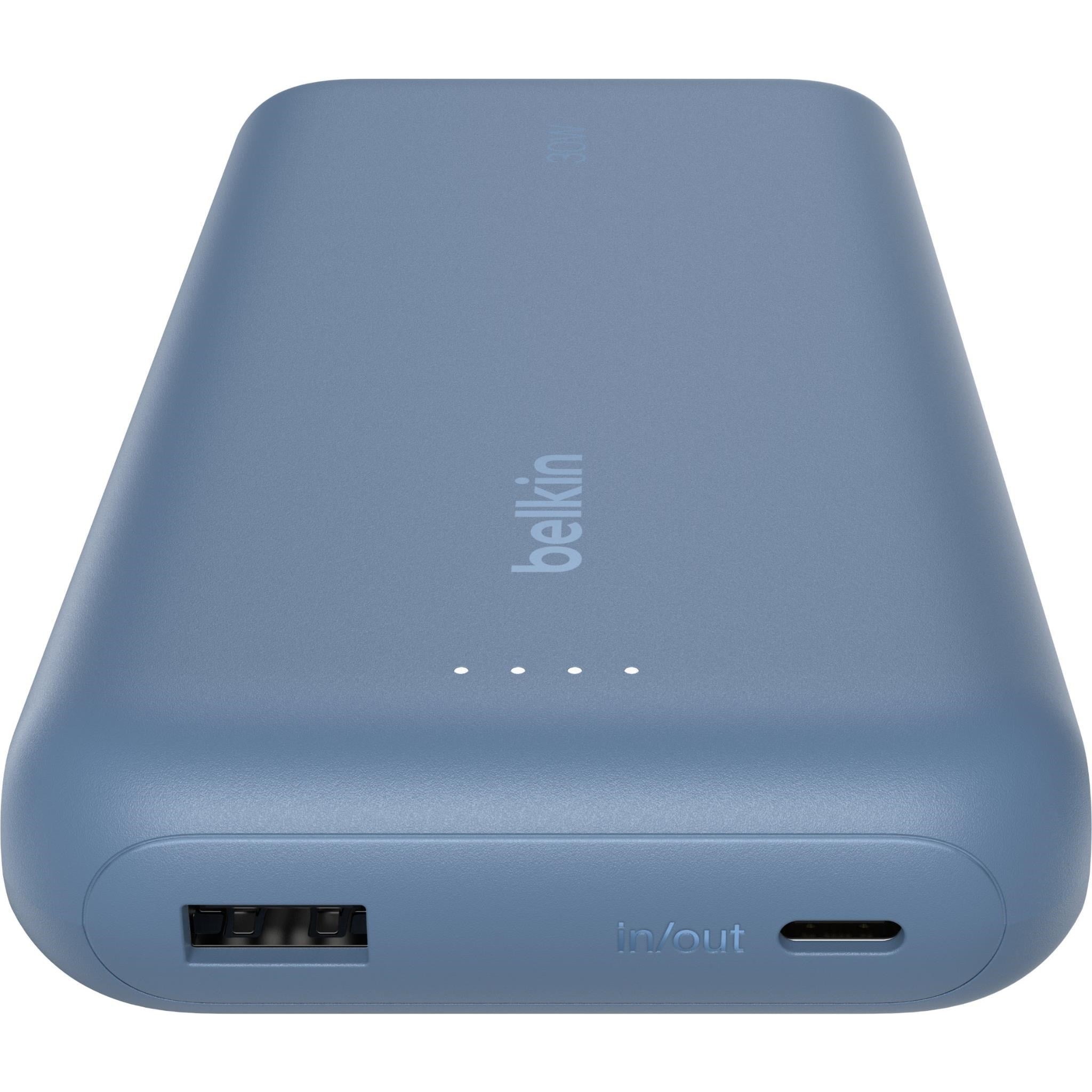 Belkin BoostCharge Power Bank 20K with Integrated Cable (Blue)