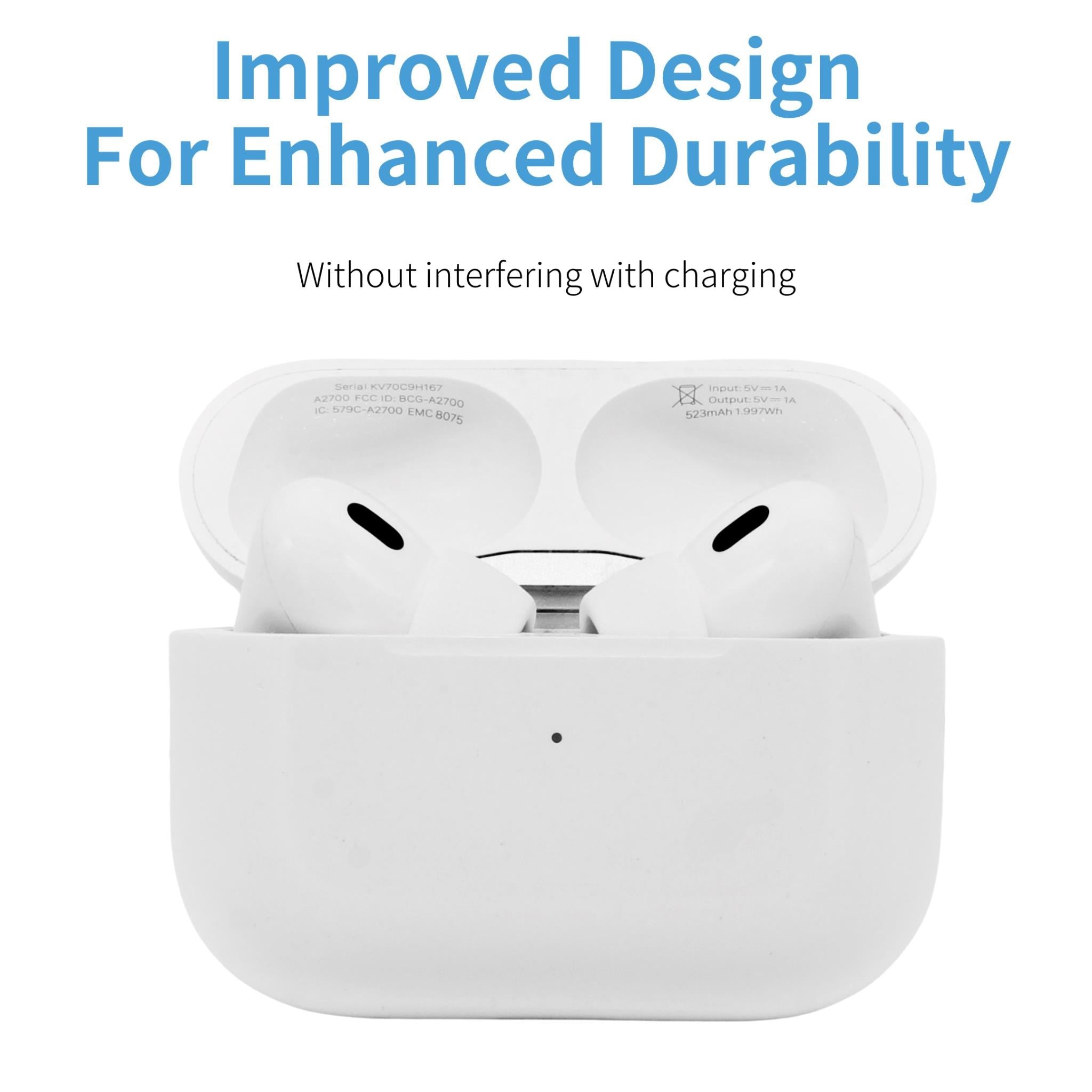 Comply Headphone Ear Tips for AirPods Pro 1 & 2 Gen (White) [Small]