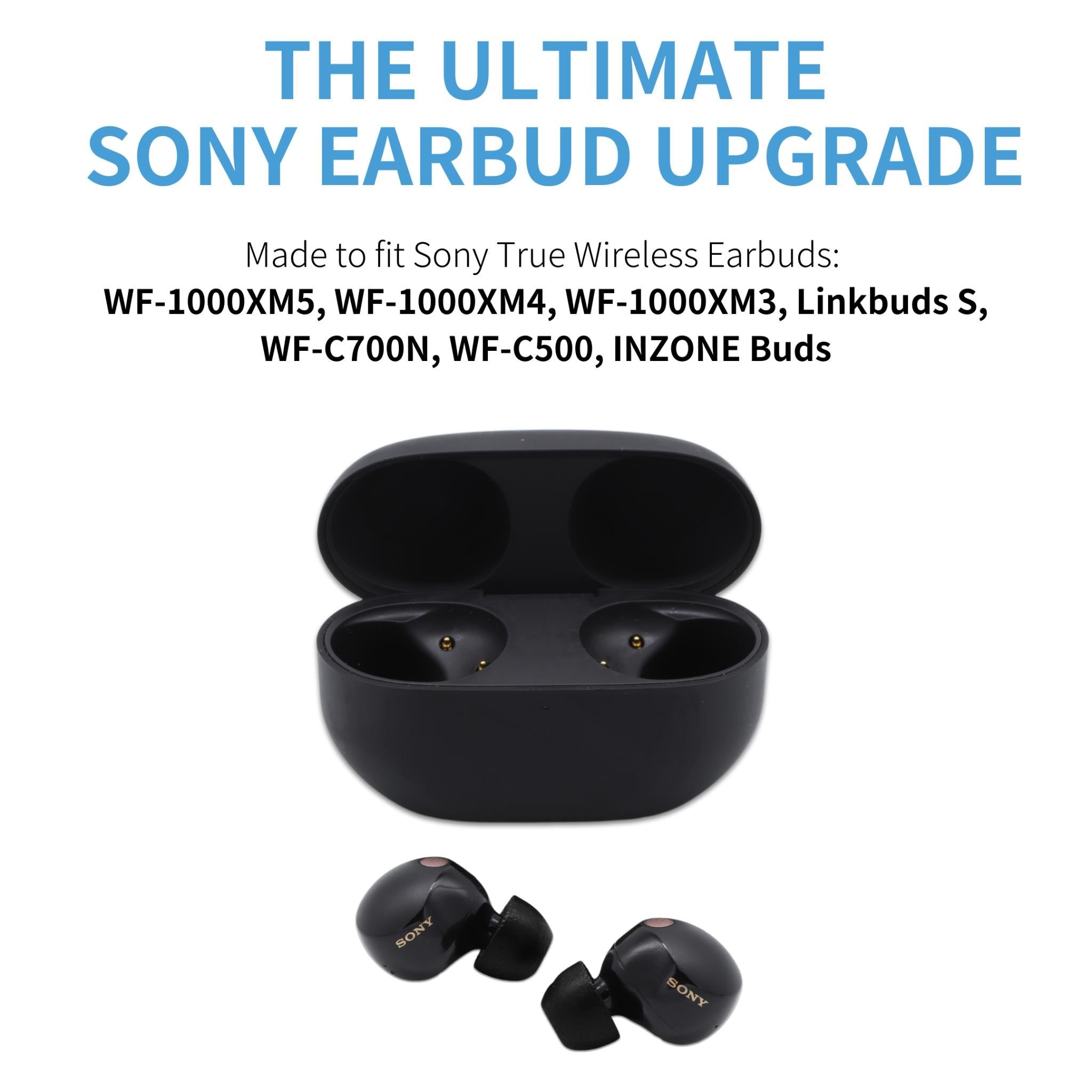 Comply Headphone Ear Tips for Sony True Wireless (Black) [Medium]