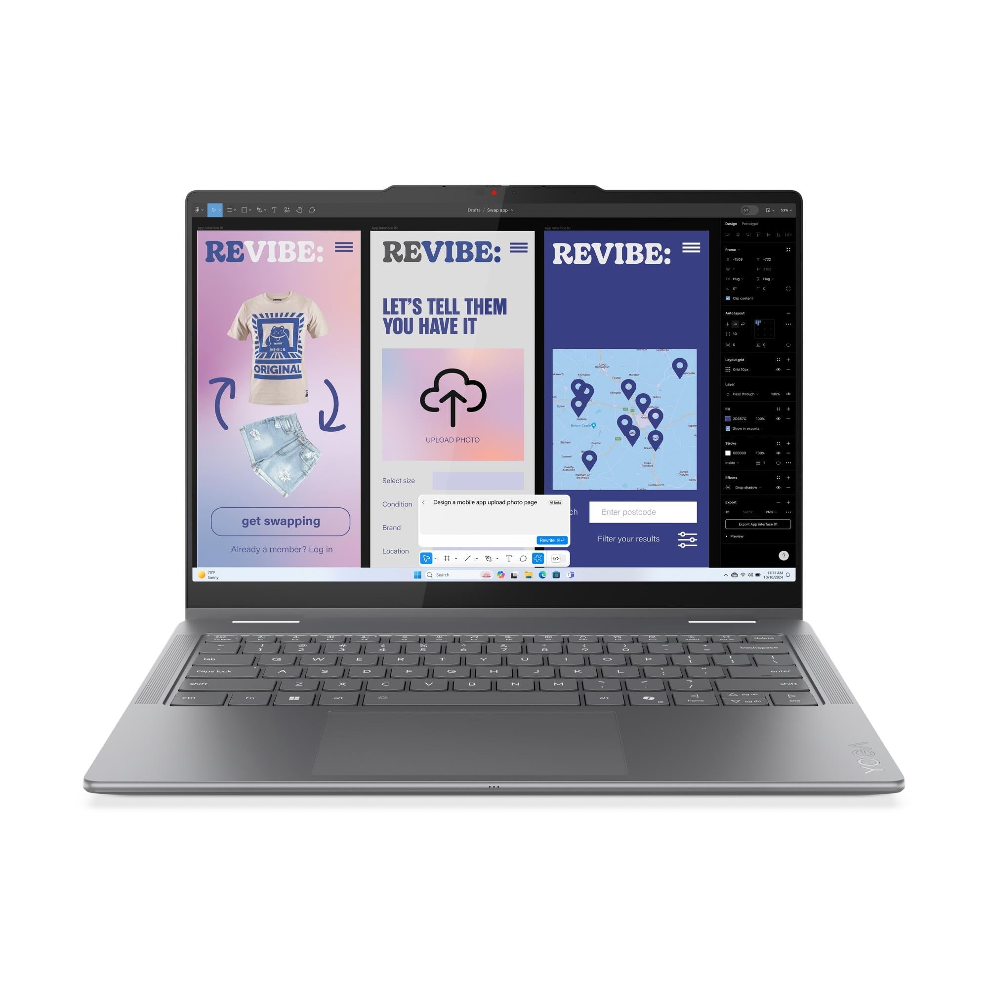 Lenovo Yoga 7i 14' 2.8K OLED 2-in-1 Copilot+ AI PC Laptop (Intel Core Ultra 7-258V)[1TB]
