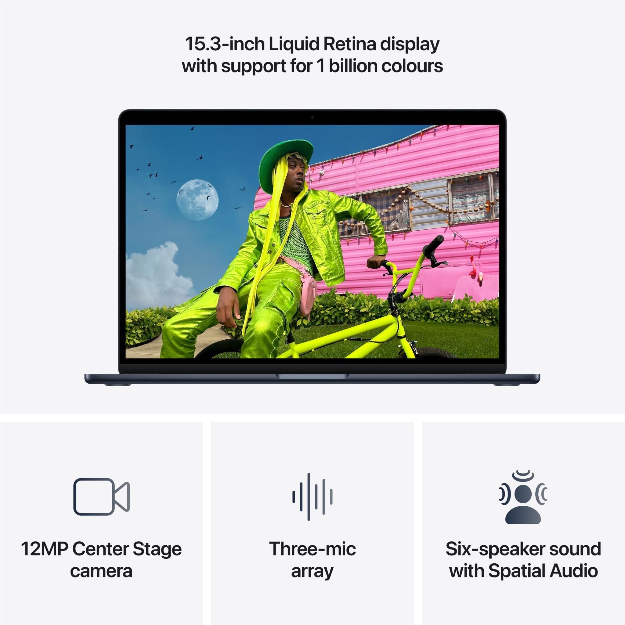 Apple MacBook Air 15-inch with M5 Chip. 1TB/24GB (Midnight)