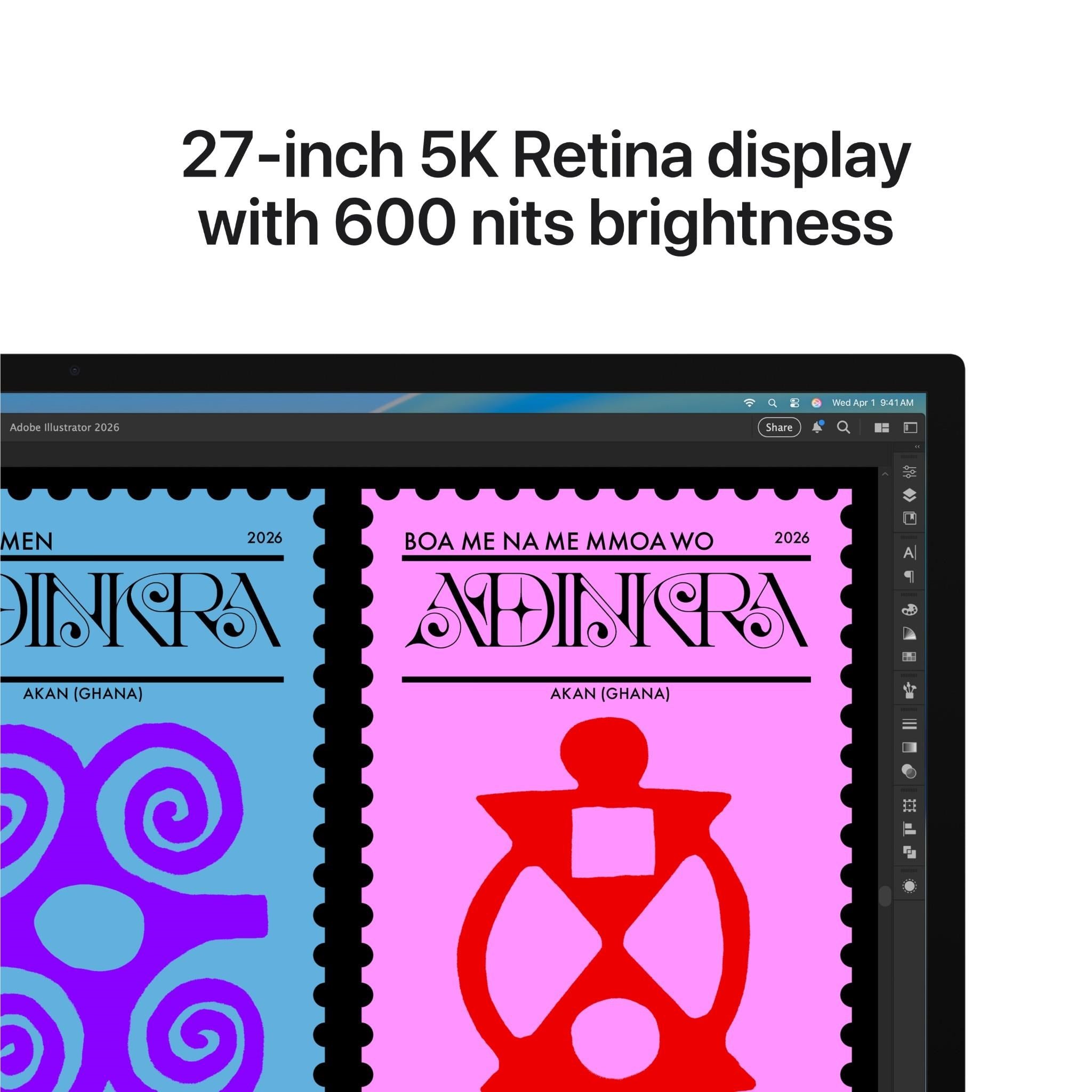Apple Studio Display 27-inch 5K Retina (Tilt & Height Stand)[Standard Glass]