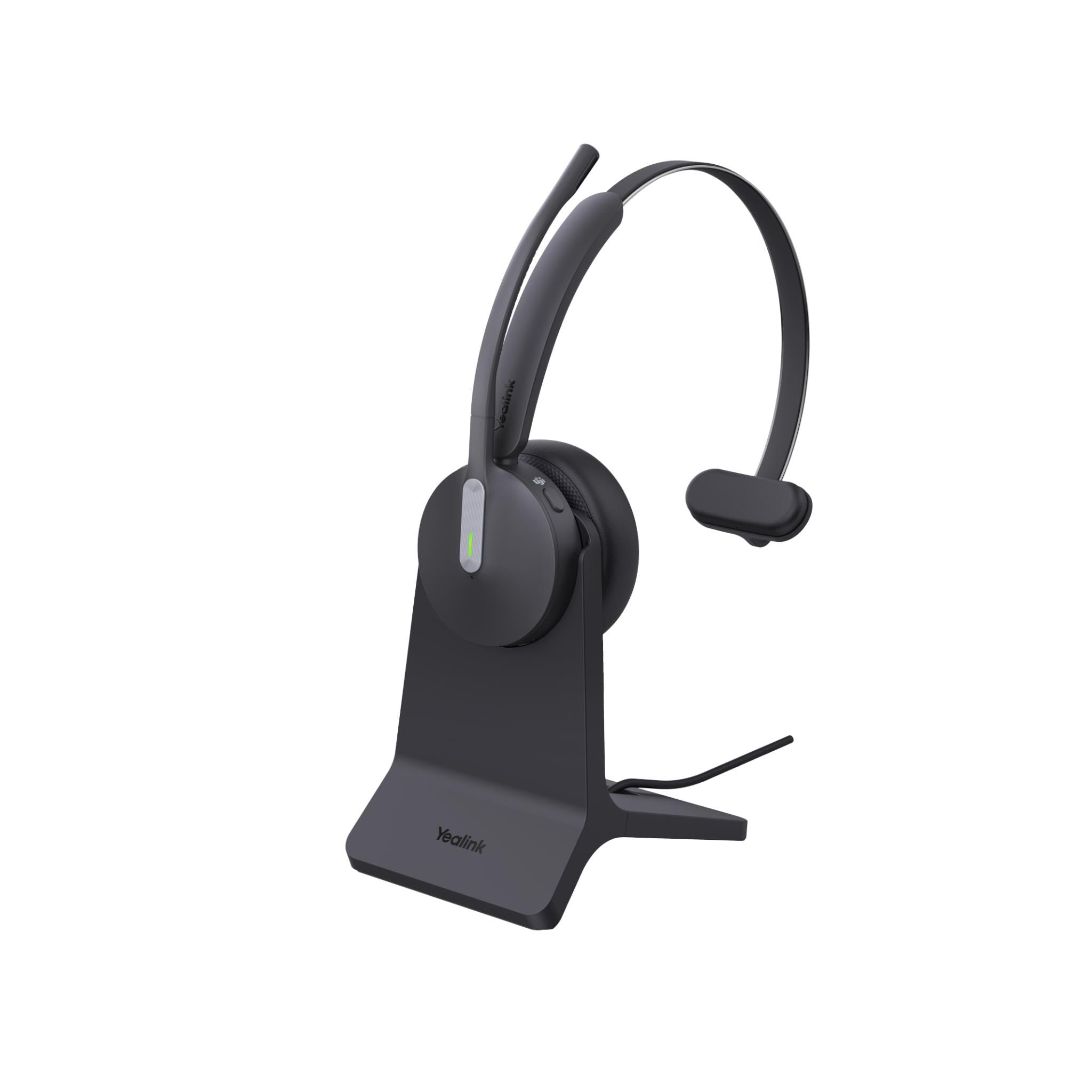 Yealink BH70-M-CH-MS-C/A BH70 Wireless MS Mono Bluetooth Headset USB-C/A with Charge Stand (Black)