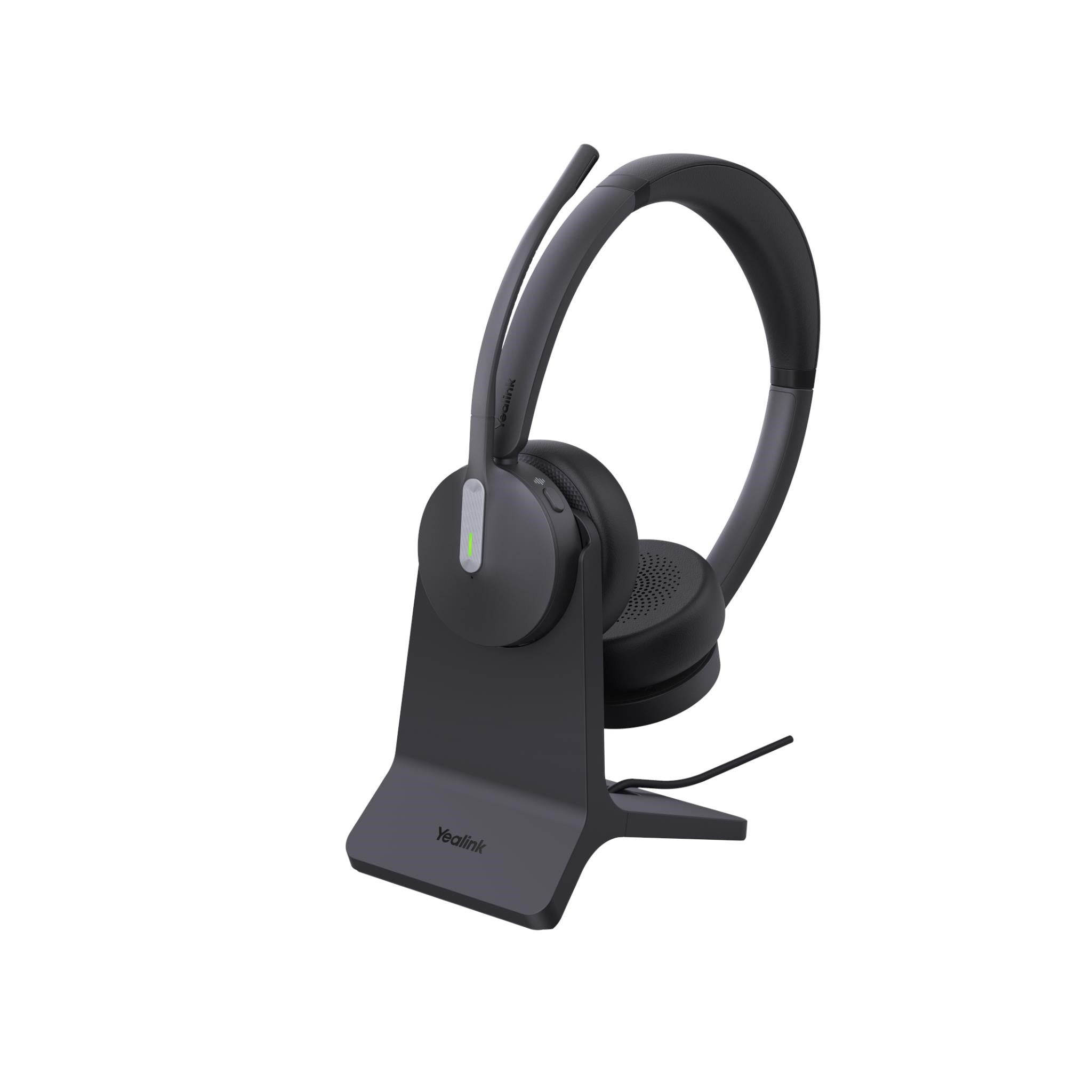 Yealink BH70-D-CH-MS-C/A BH70 Wireless MS Stereo Bluetooth Headset USB-C/A with Charge Stand (Black)
