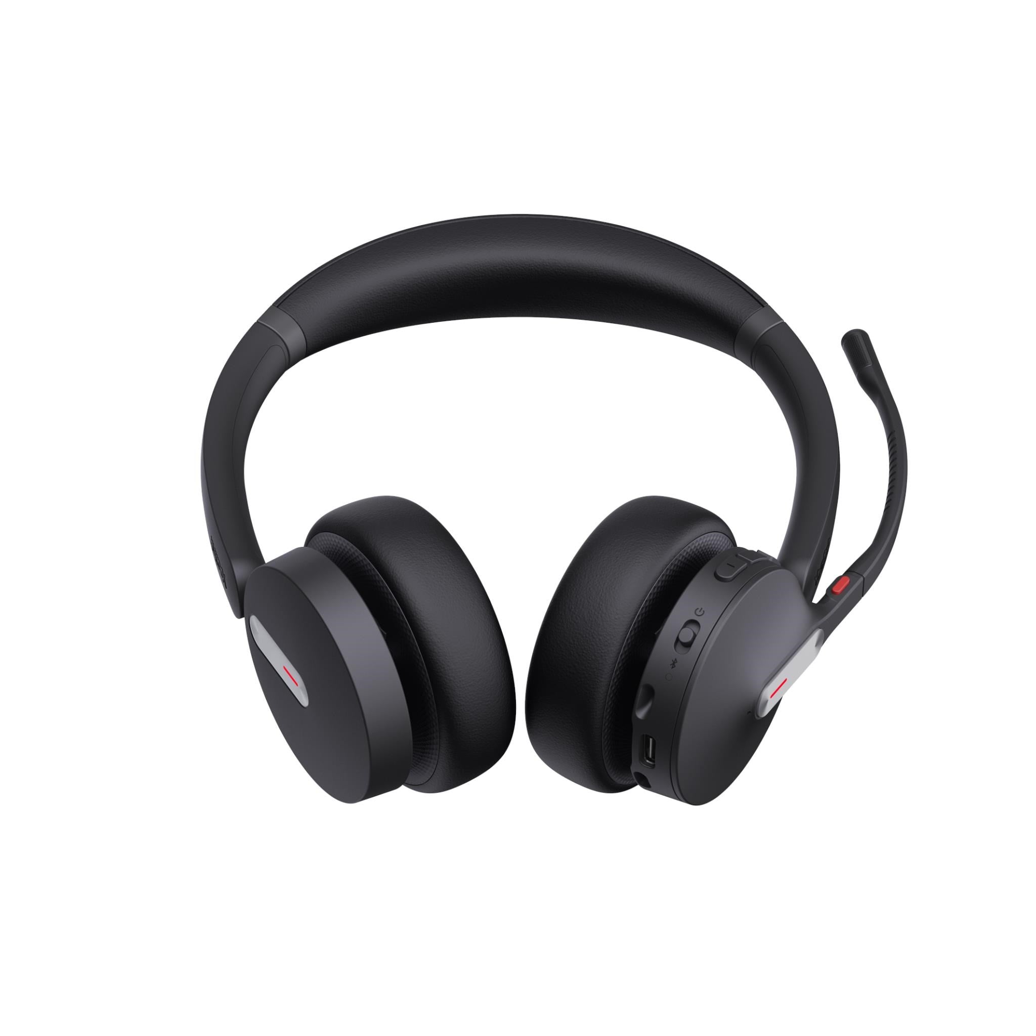 Yealink BH70-D-CH-MS-C/A BH70 Wireless MS Stereo Bluetooth Headset USB-C/A with Charge Stand (Black)