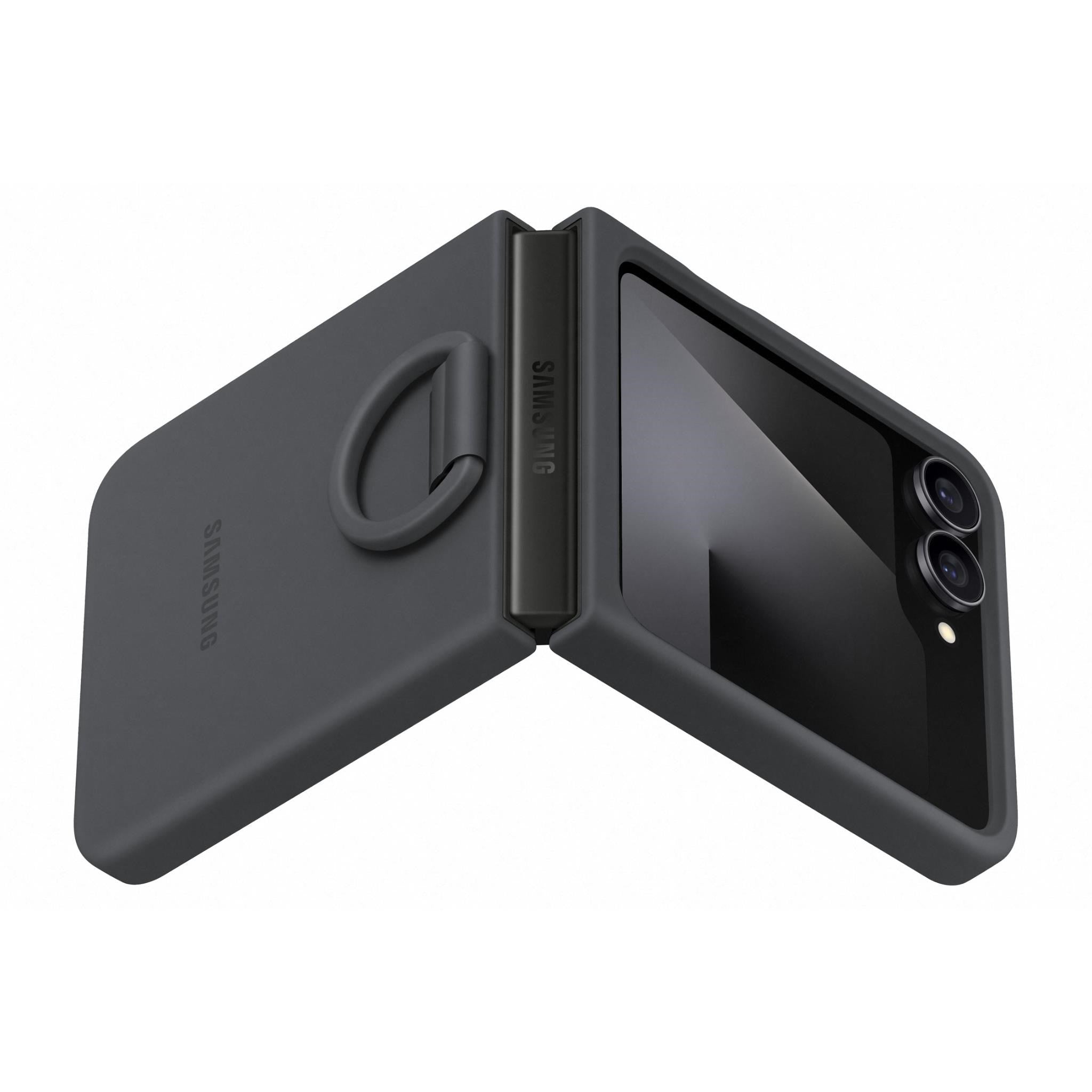 Samsung Silicone Ring Case for Galaxy Z Flip7 FE (Black)
