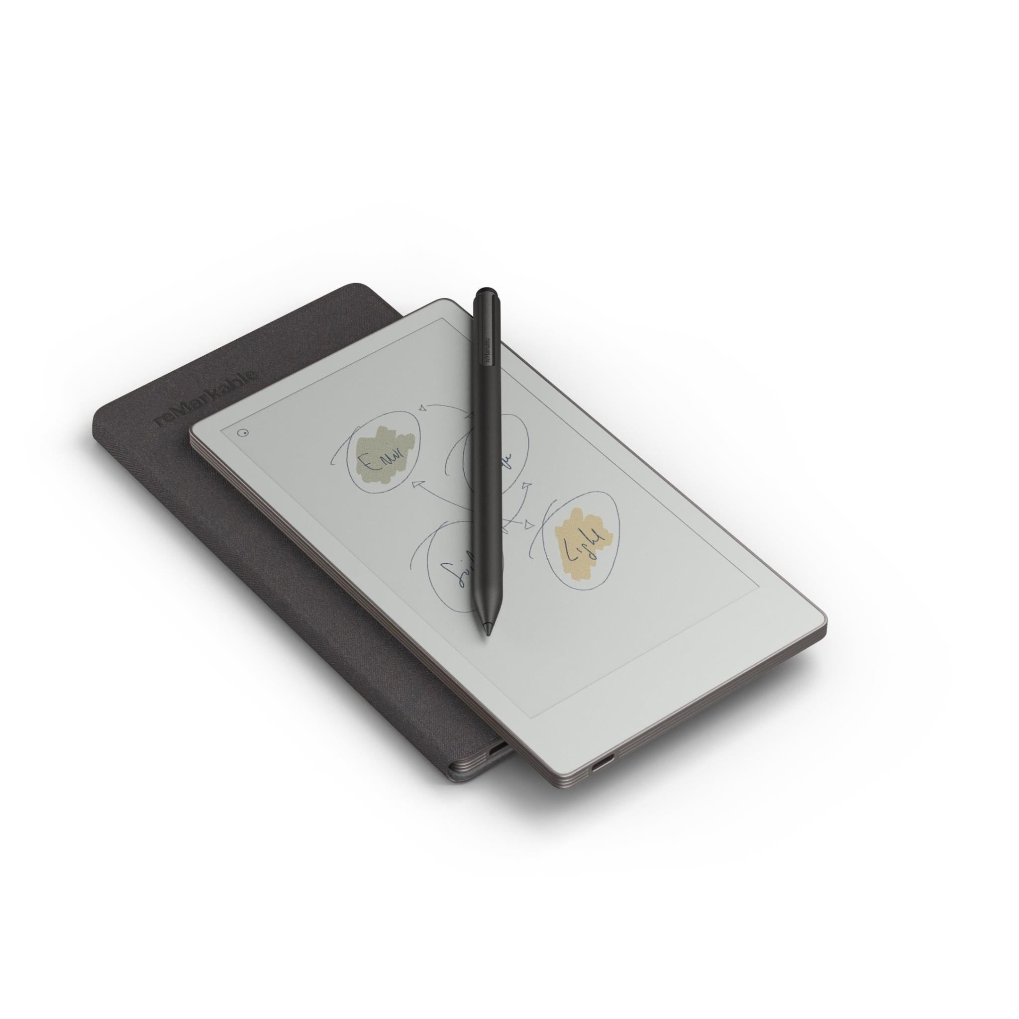 reMarkable Paper Pro Move with MarkerPlus and Book Folio Weave (Basalt)