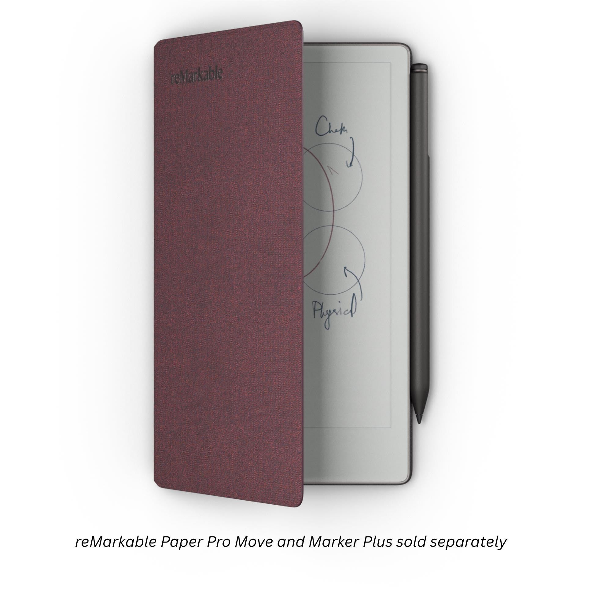 reMarkable Book Folio Pro Mosaic Weave for reMarkable Paper Pro Move (Burgundy)