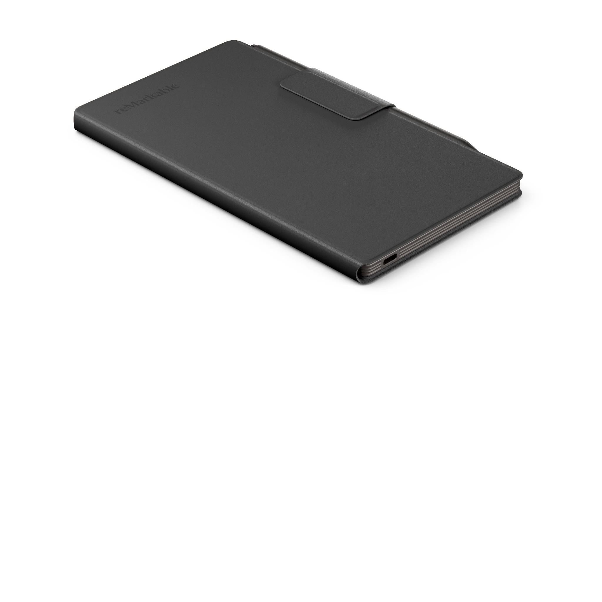 reMarkable Premium Leather Book Folio for reMarkable Paper Pro Move (Black)
