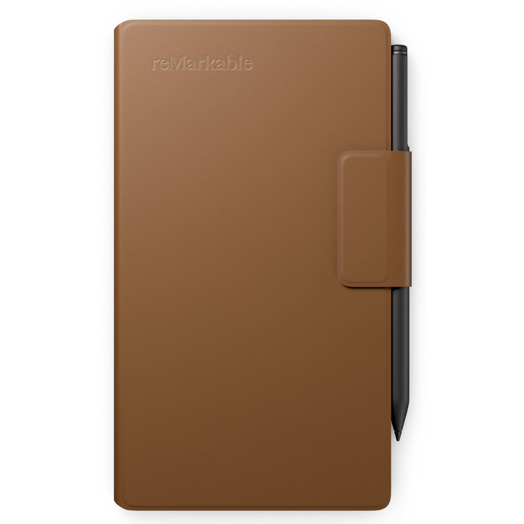 reMarkable Premium Leather Book Folio for reMarkable Paper Pro Move (Brown)