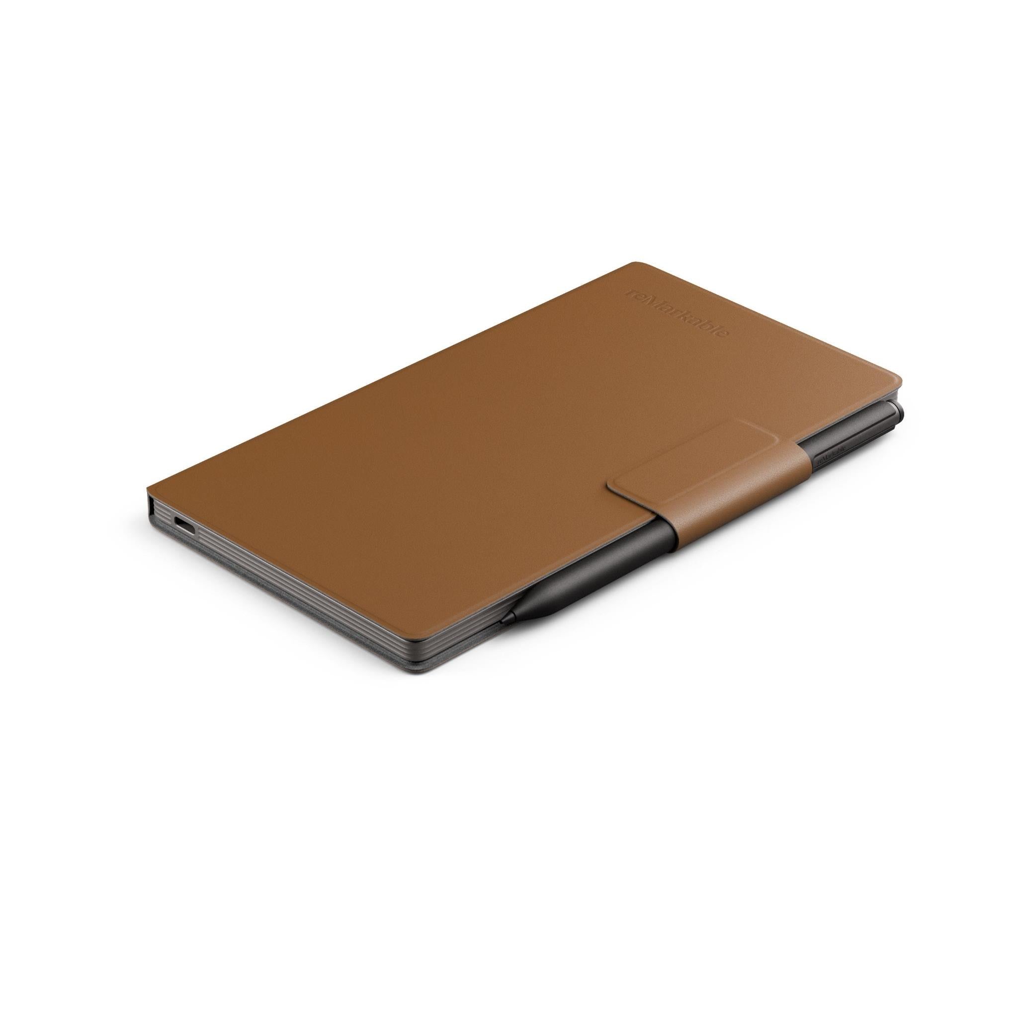 reMarkable Premium Leather Book Folio for reMarkable Paper Pro Move (Brown)