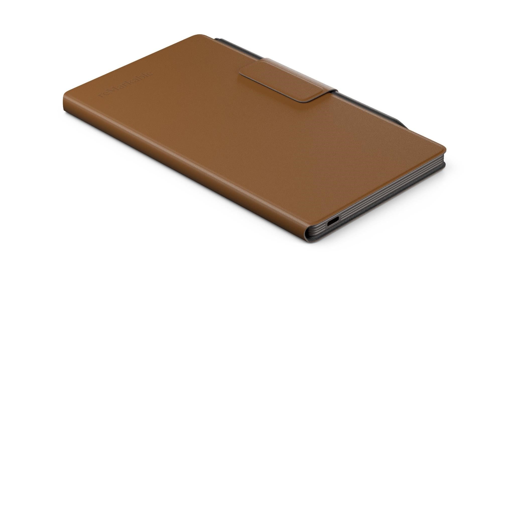 reMarkable Premium Leather Book Folio for reMarkable Paper Pro Move (Brown)