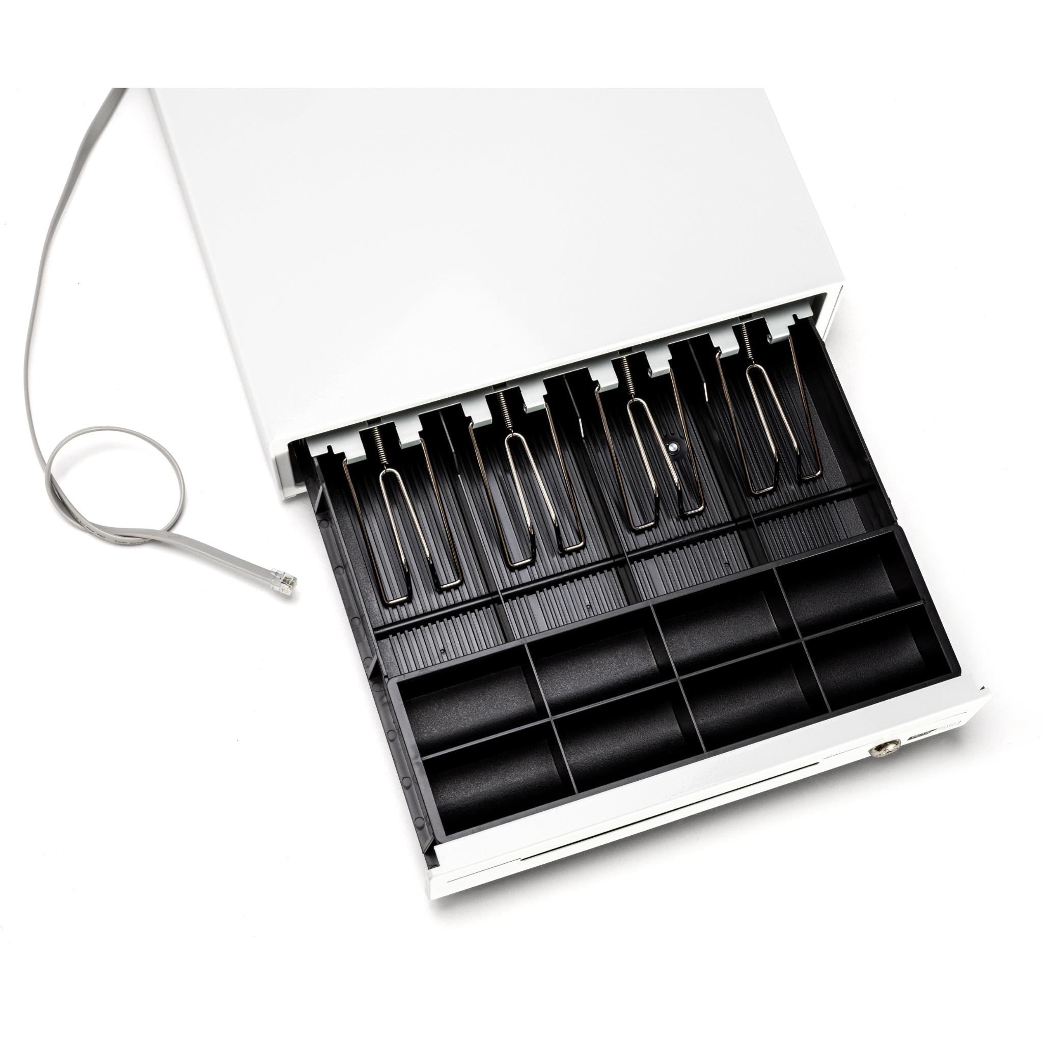 POS-mate Printer Driven Cash Drawer (Gloss White)