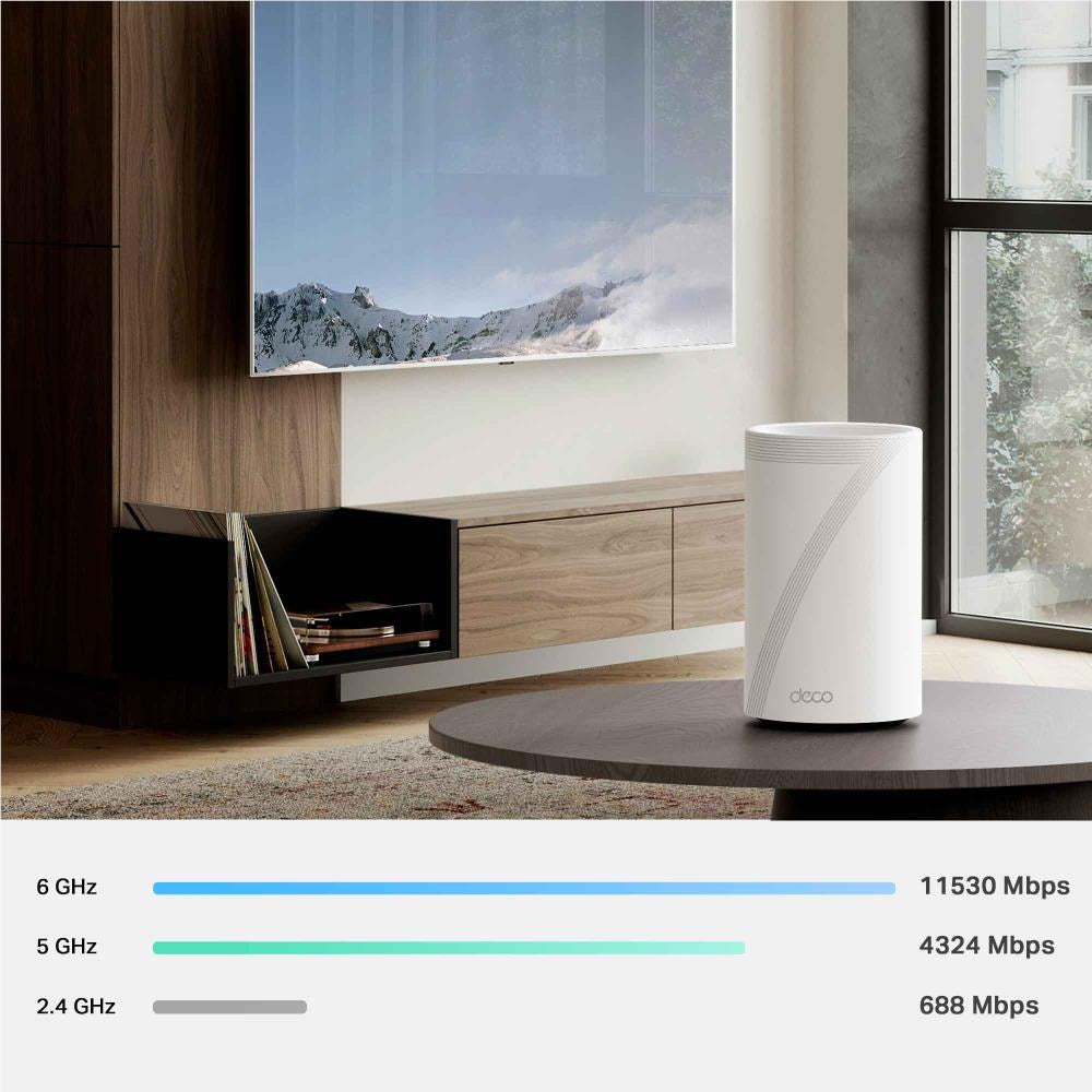 TP-Link Deco BE17000 Tri-Band Whole Home Mesh Wi-Fi System (3-pack)