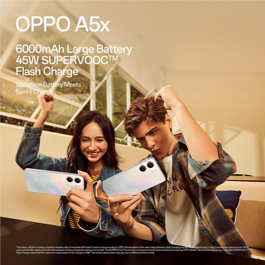 OPPO A5x 4G 128GB (Laser White)