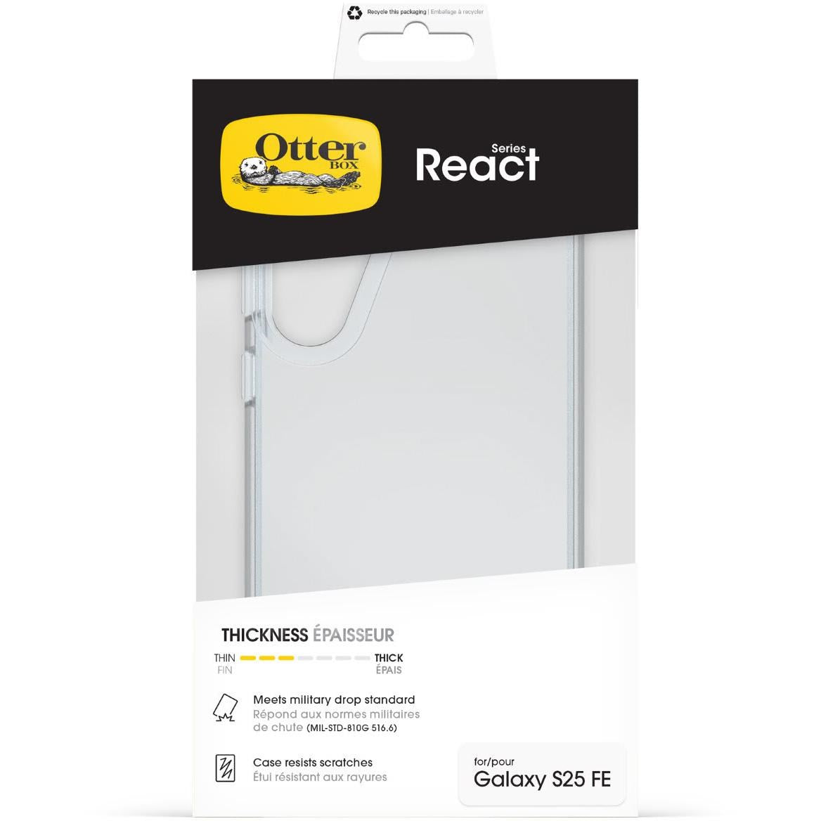Otterbox React Case for Galaxy S25 FE (Clear)