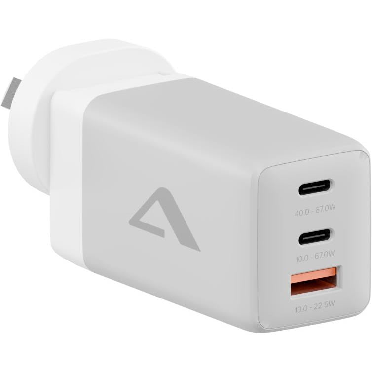 ALOGIC 3X67 Rapid Power 67W Multi Country Travel GaN Charger
