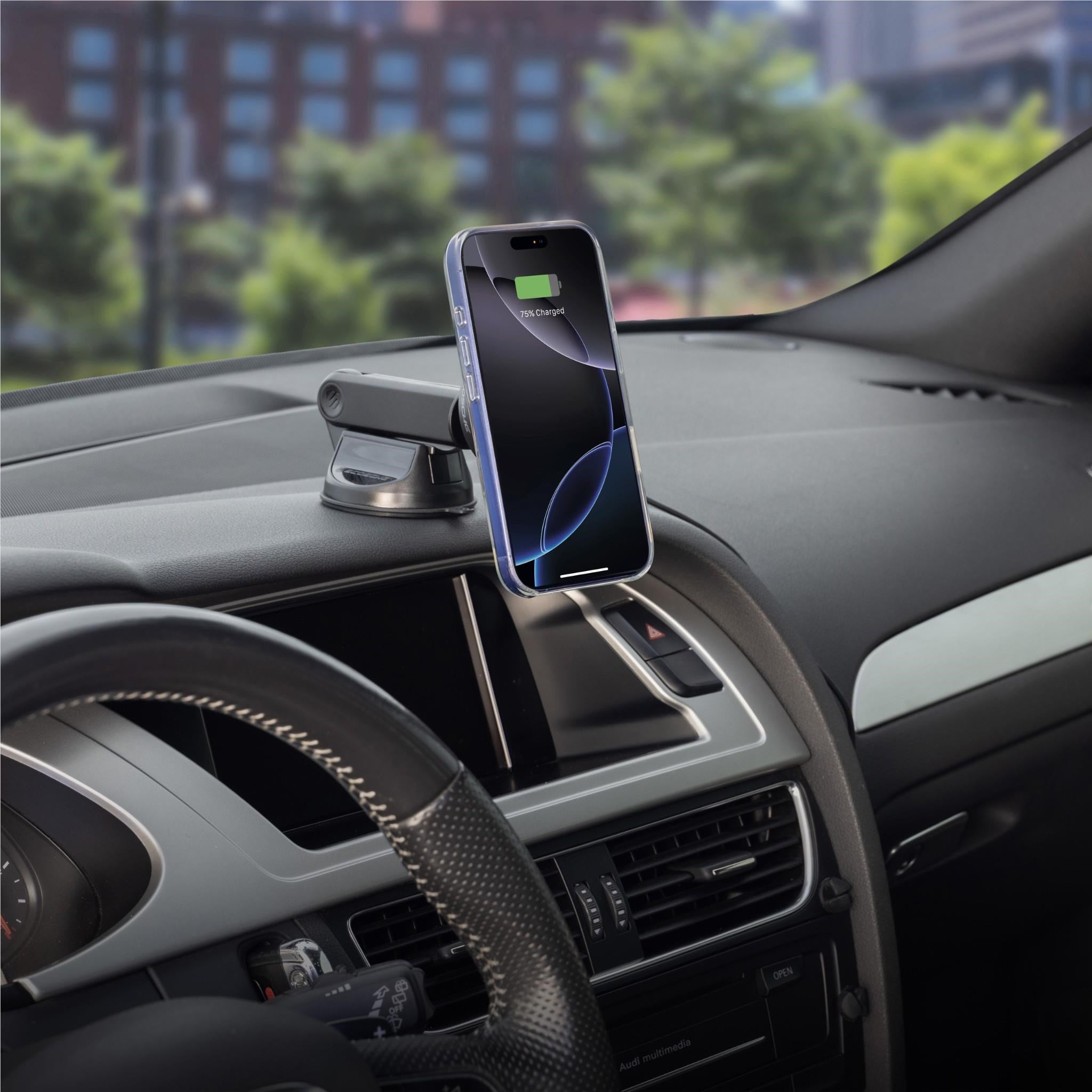Scosche MagicMount Pro Wireless 25W Qi2 Car Charging Mount