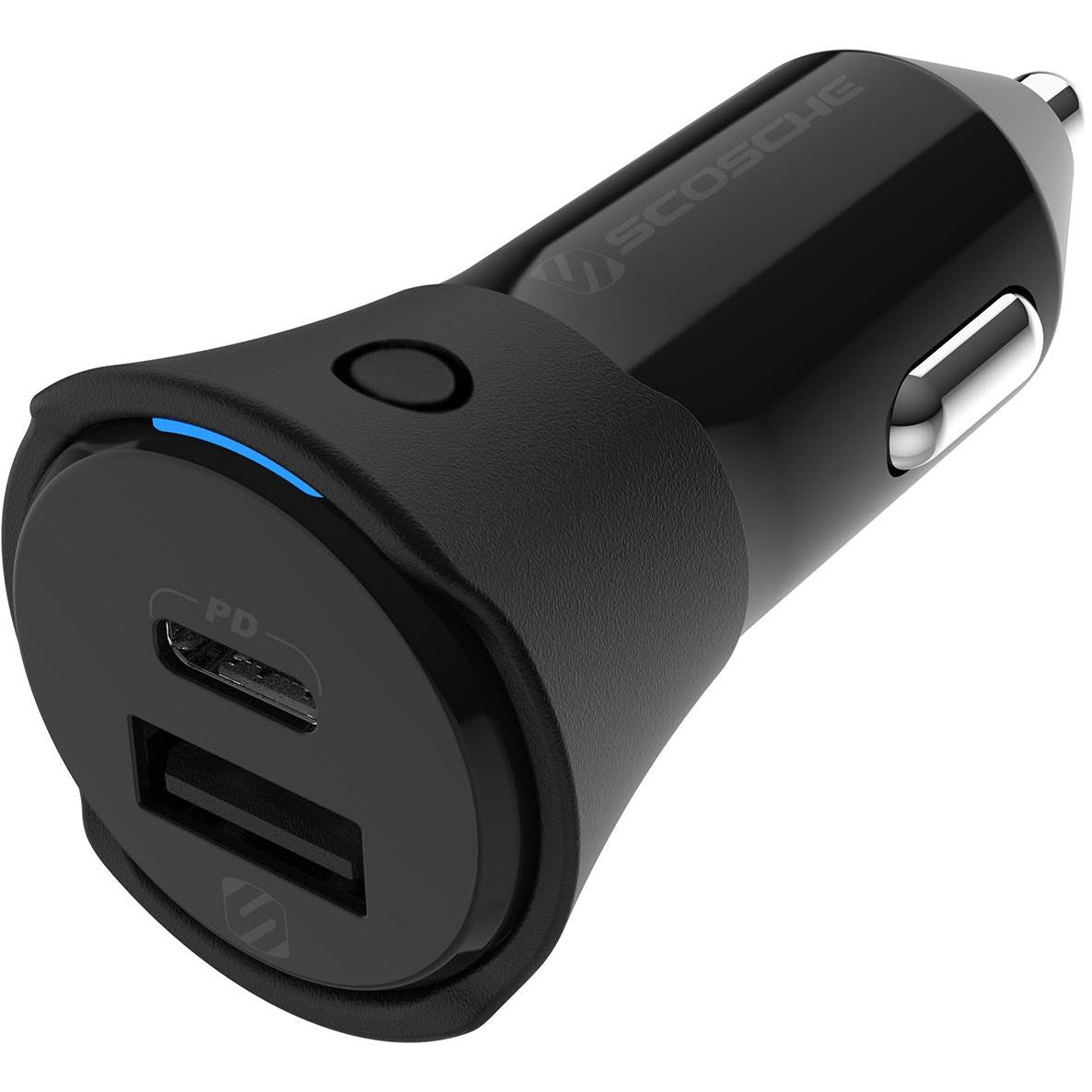 Scosche Fount It Dual Port 32W Car Charger with Find My Device