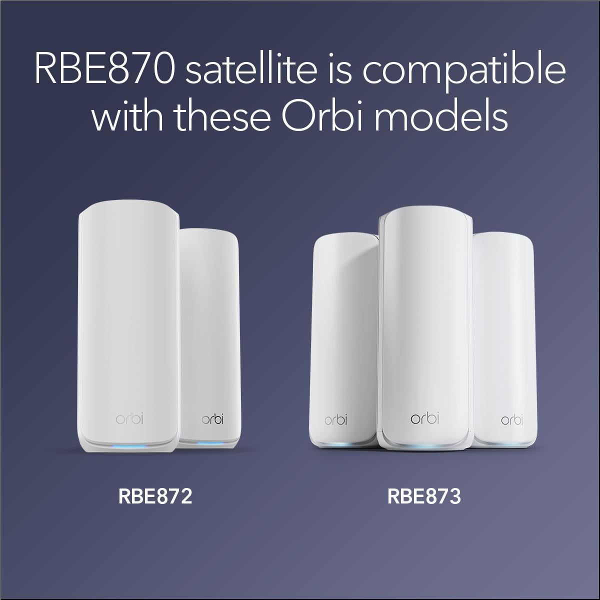 Netgear Orbi 870 Series Tri-Band Mesh Wi-Fi 7 Addon Satellite