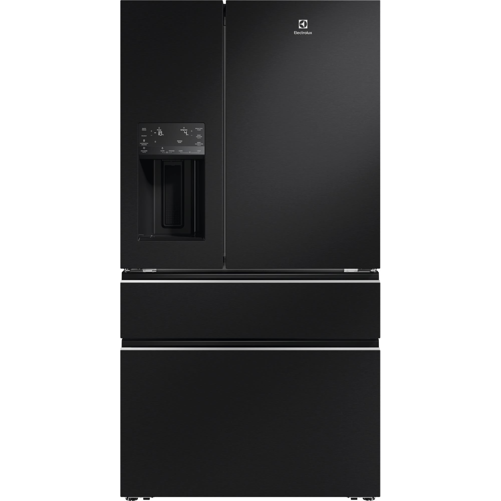 Electrolux EHE6191BB 609L UltimateTaste 900 French door fridge (Matte Black)