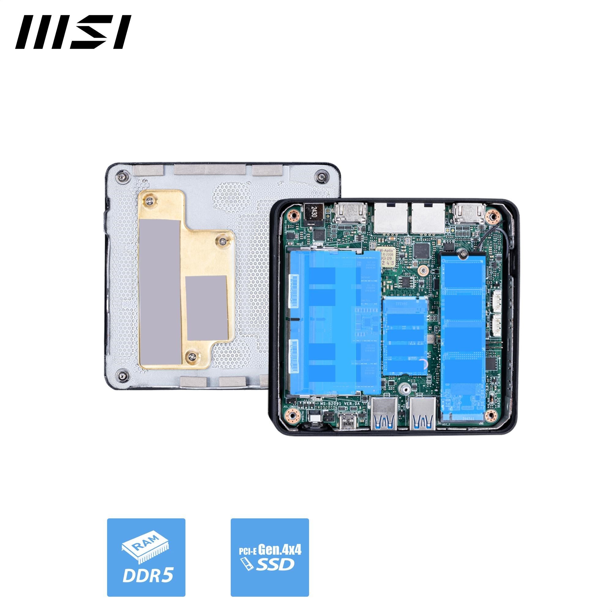 MSI Cubi NUC AI 1UMG-003AU Mini Desktop PC NUC (Intel Core Ultra 7)[1TB]