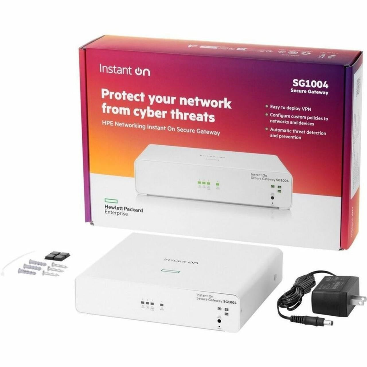 HPE S0G33A Networking Instant On Secure Gateway 4-port Gigabit SG1004